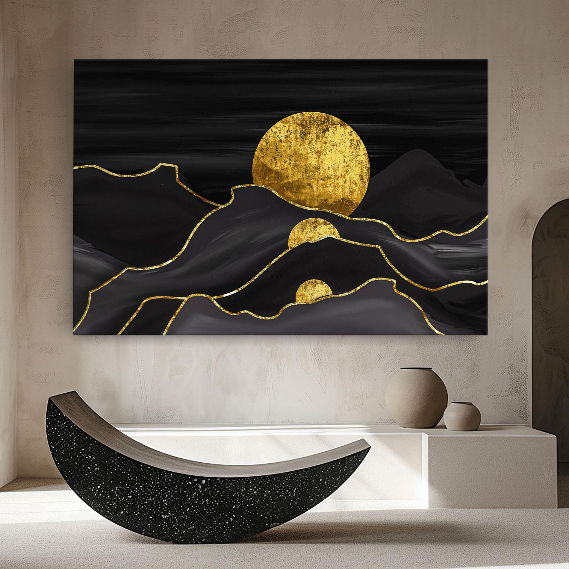 Obraz na Płótnie Black Moutains mockup 8