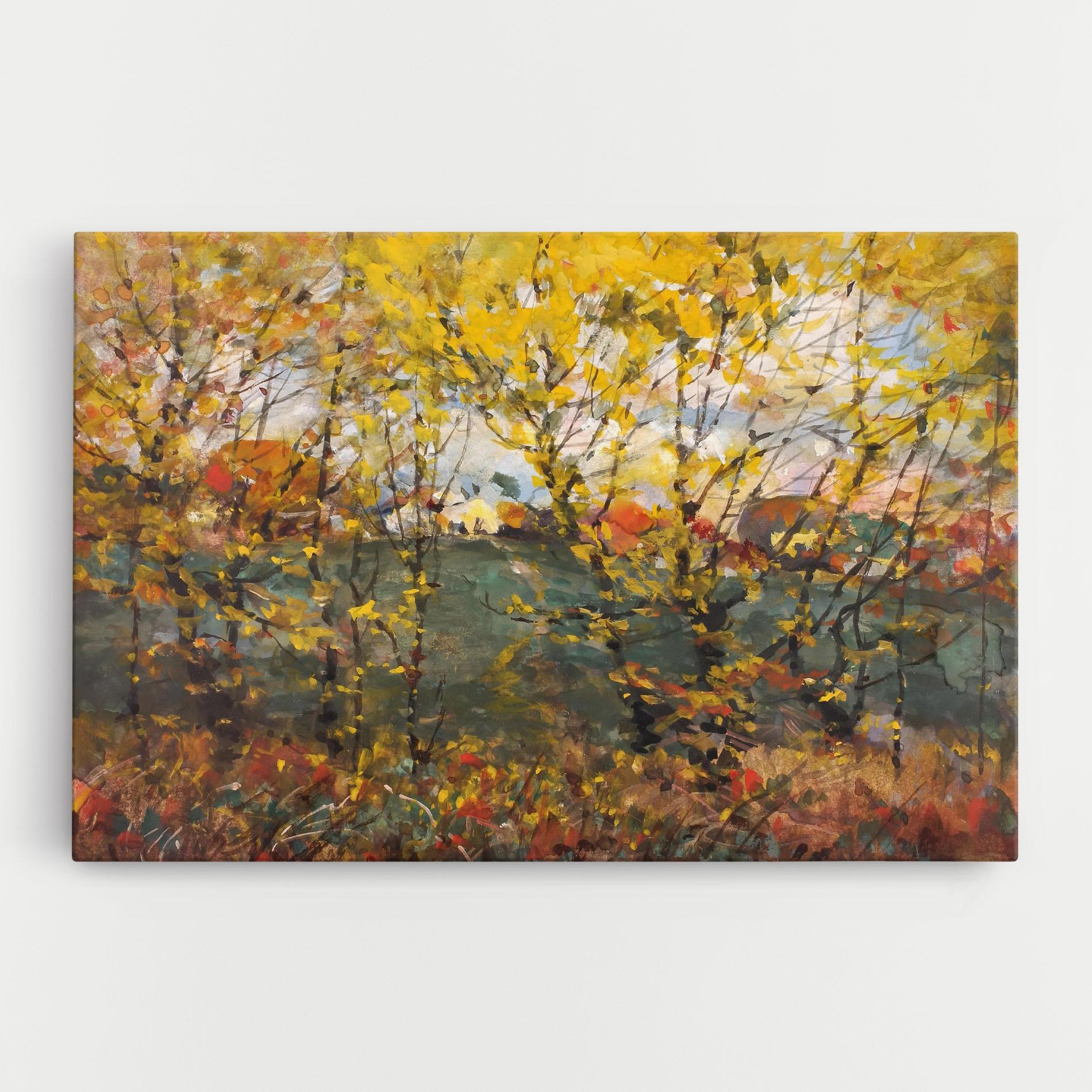 Obraz na Płótnie Autumn Painting Tree mockup 0