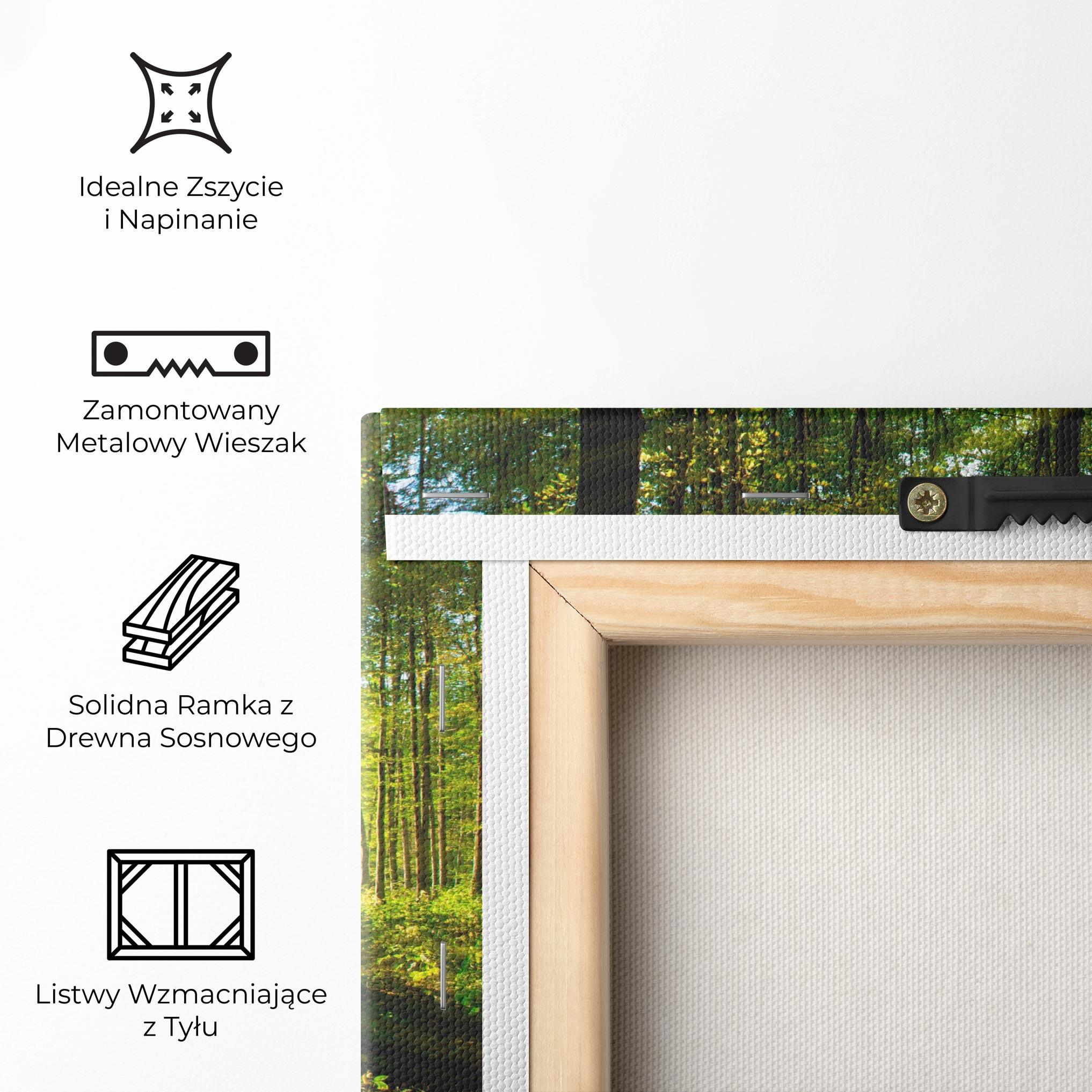 Obraz na Płótnie Green Light Forest mockup 5