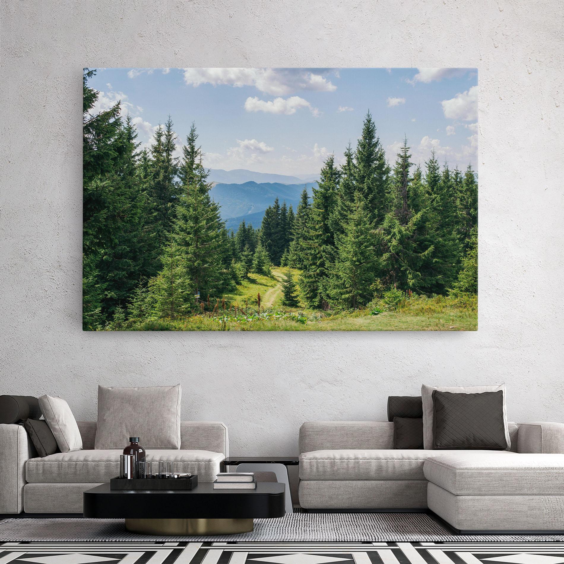 Obraz na Płótnie Carpathian Mountain mockup 2