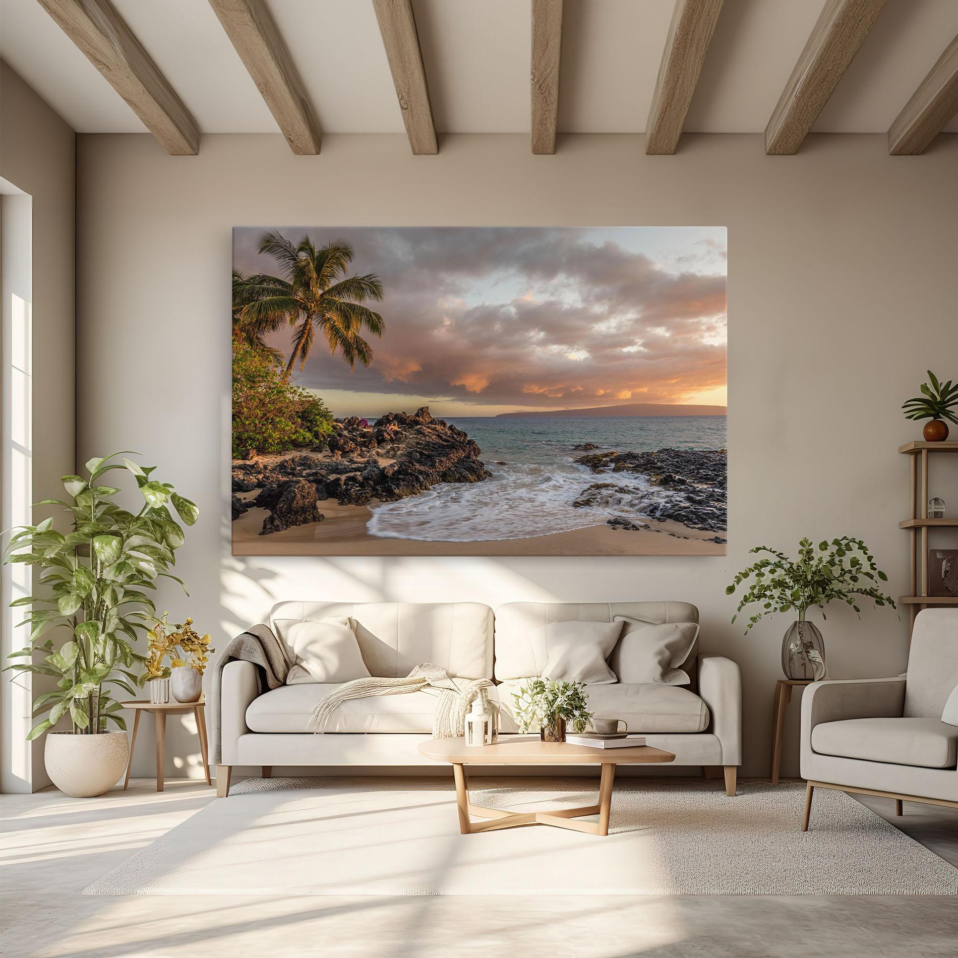 Obraz na Płótnie Beautiful Beach Landscape mockup 6