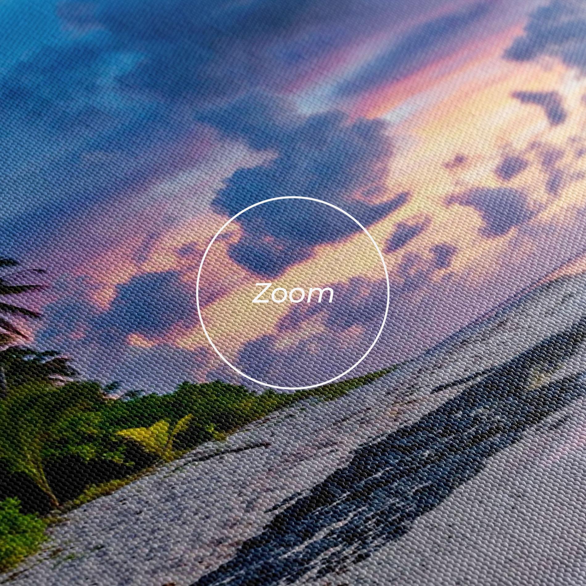 Obraz na Płótnie Purple Blue Beach mockup 3