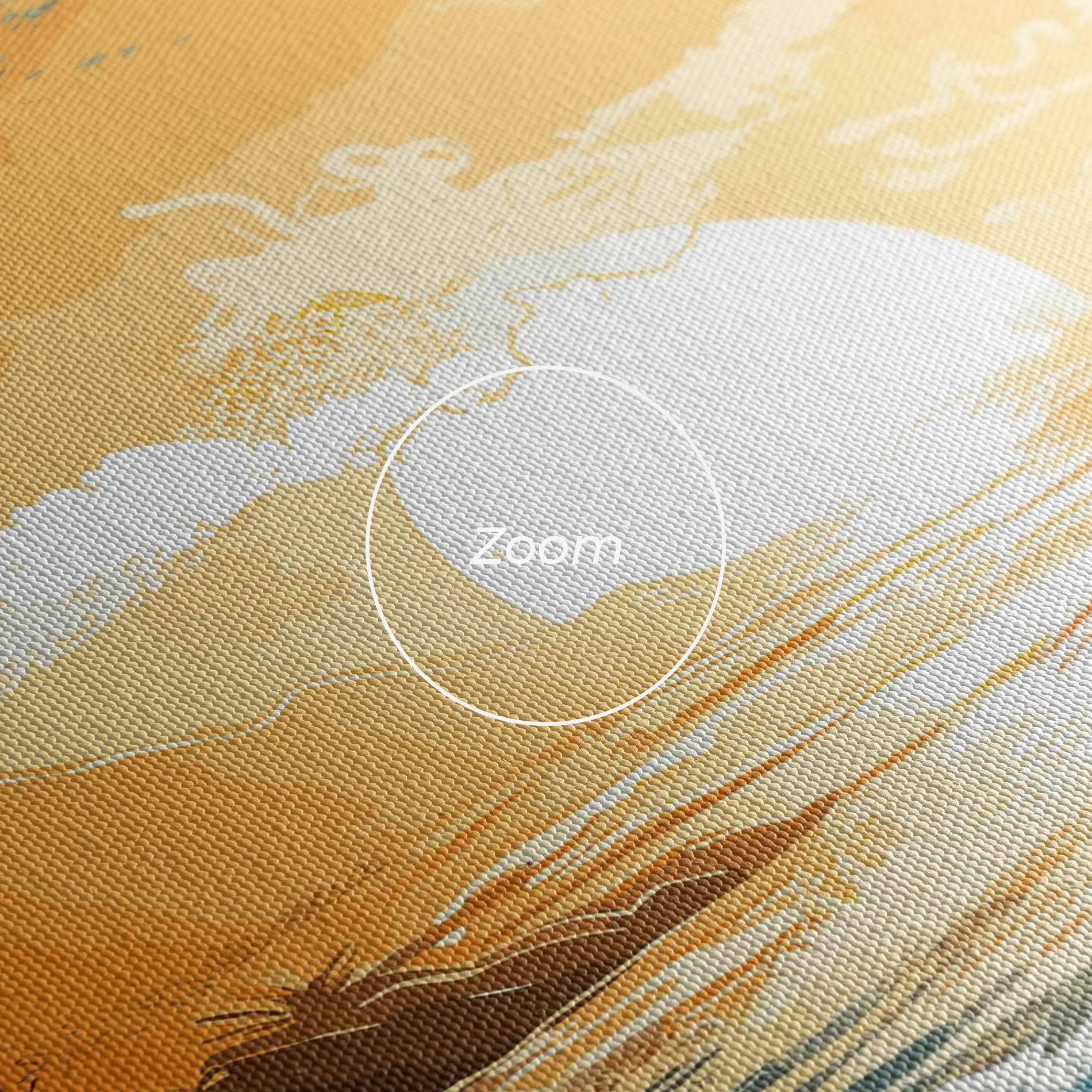 Obraz na Płótnie Sunrise Beach View mockup 3