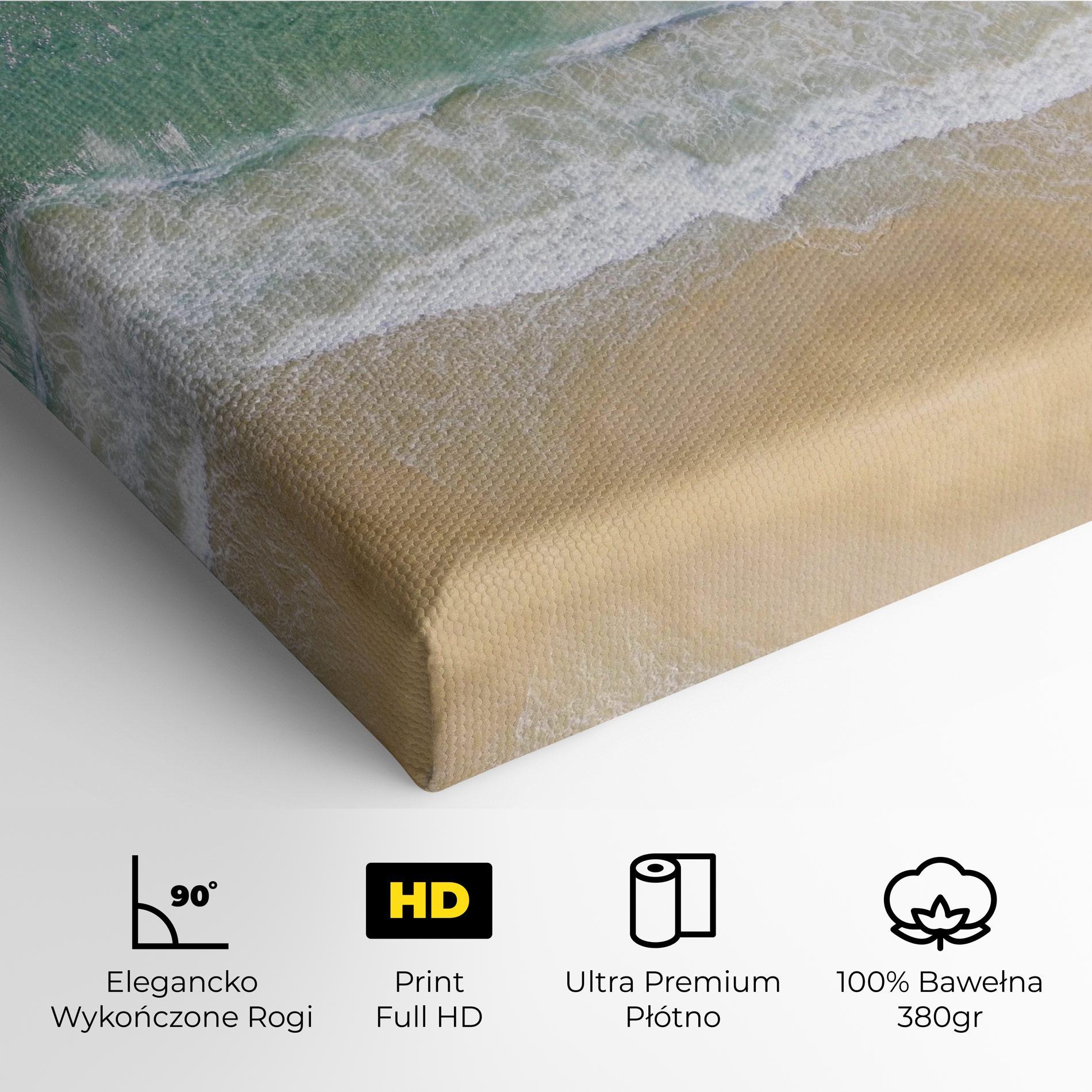 Obraz na Płótnie Blue Waves Beach mockup 4