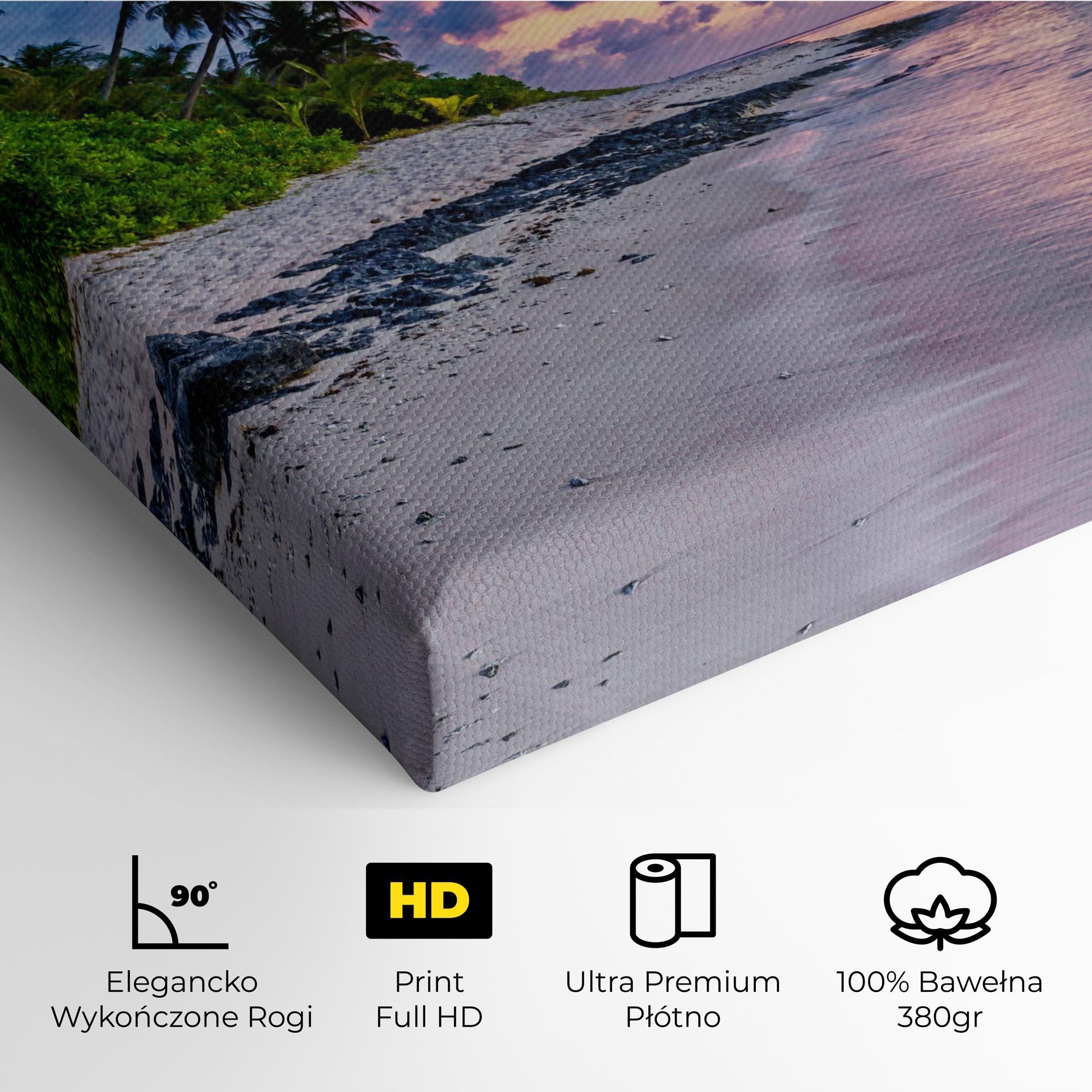 Obraz na Płótnie Purple Blue Beach mockup 4