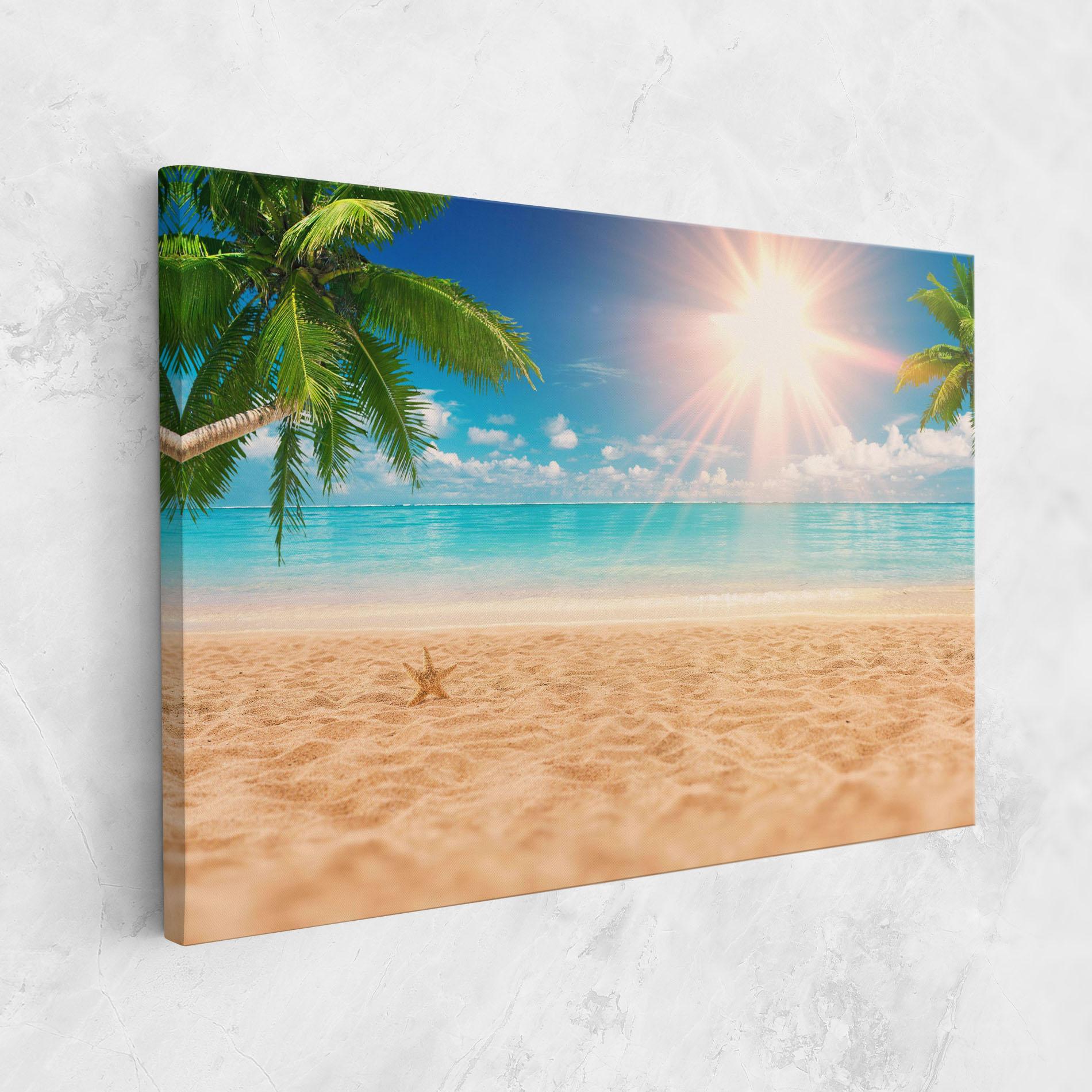 Obraz na Płótnie Exotic Beach Ocean mockup 1