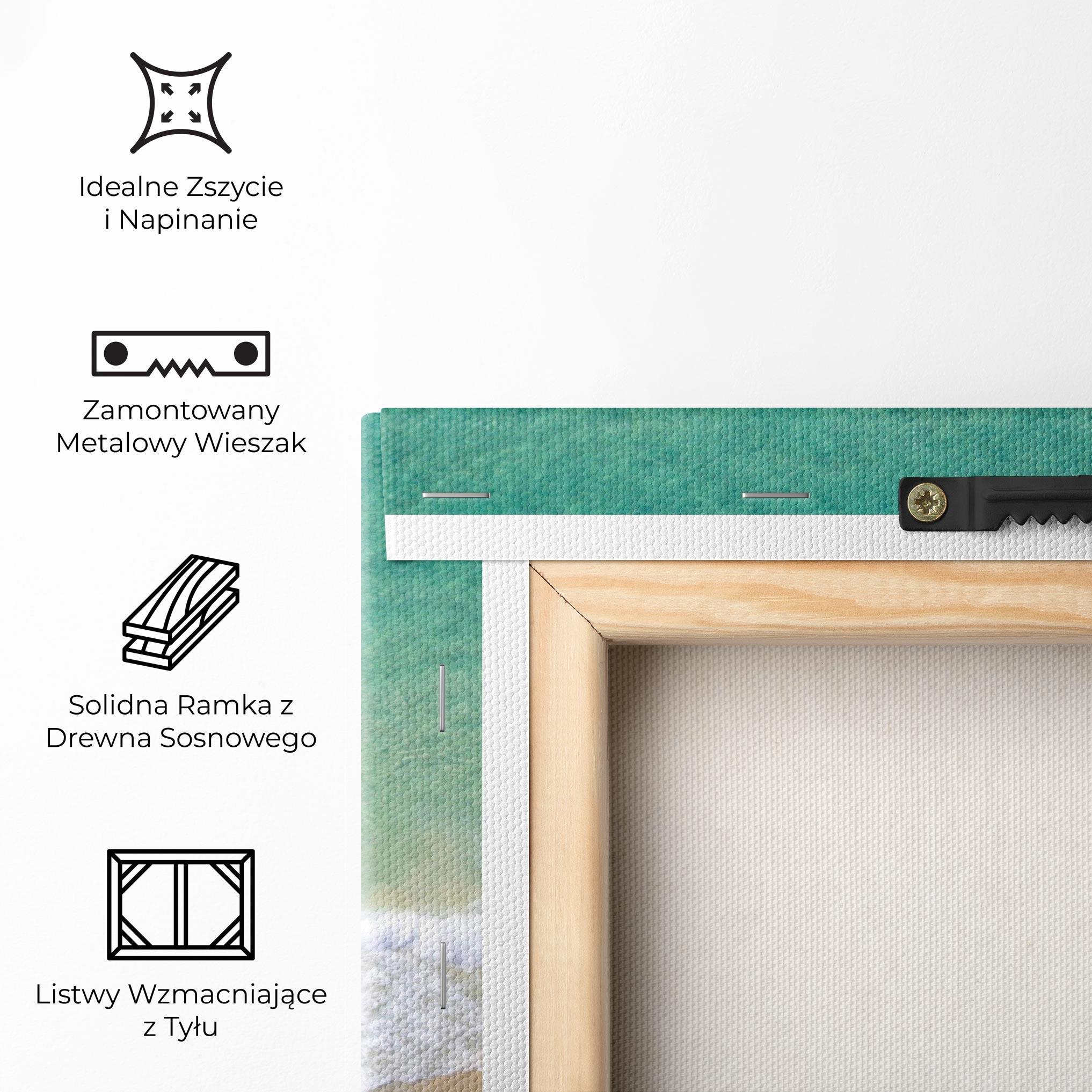 Obraz na Płótnie Blue Waves Beach mockup 5