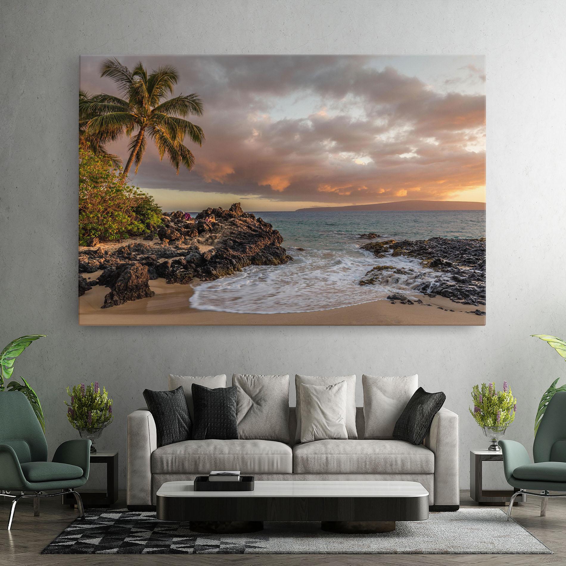 Obraz na Płótnie Beautiful Beach Landscape mockup 7