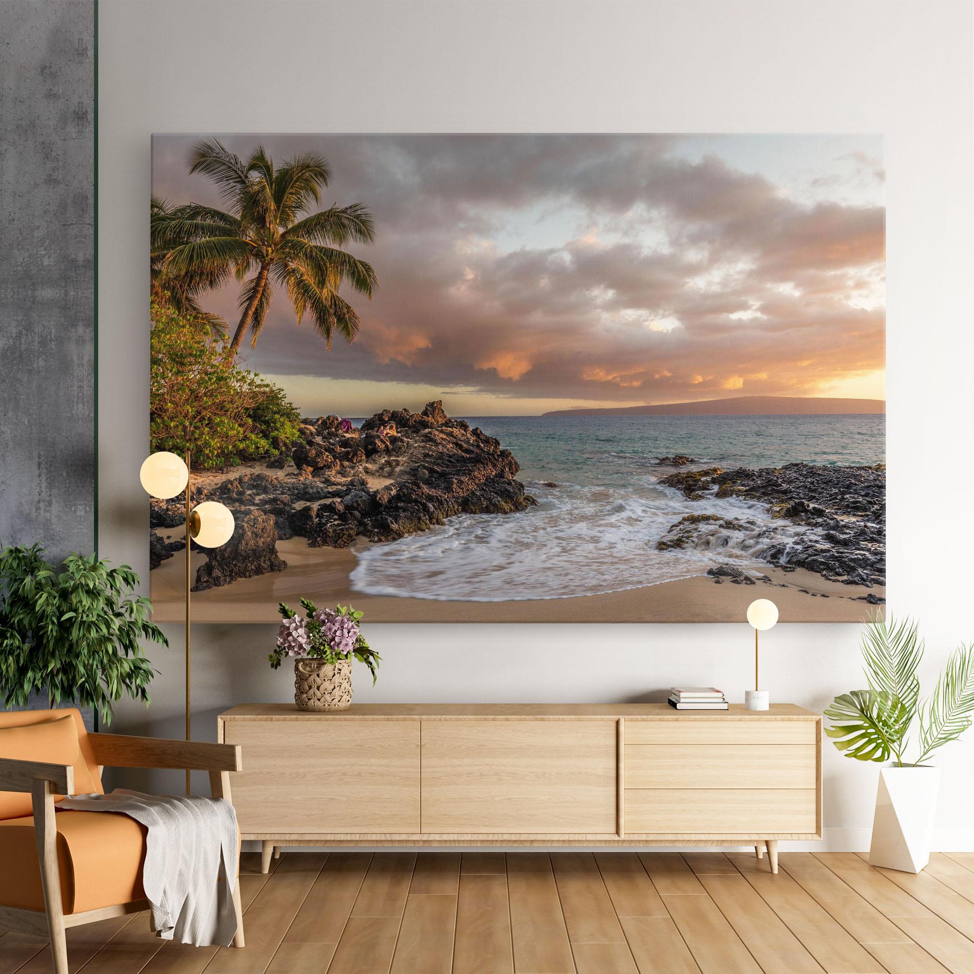 Obraz na Płótnie Beautiful Beach Landscape mockup 9