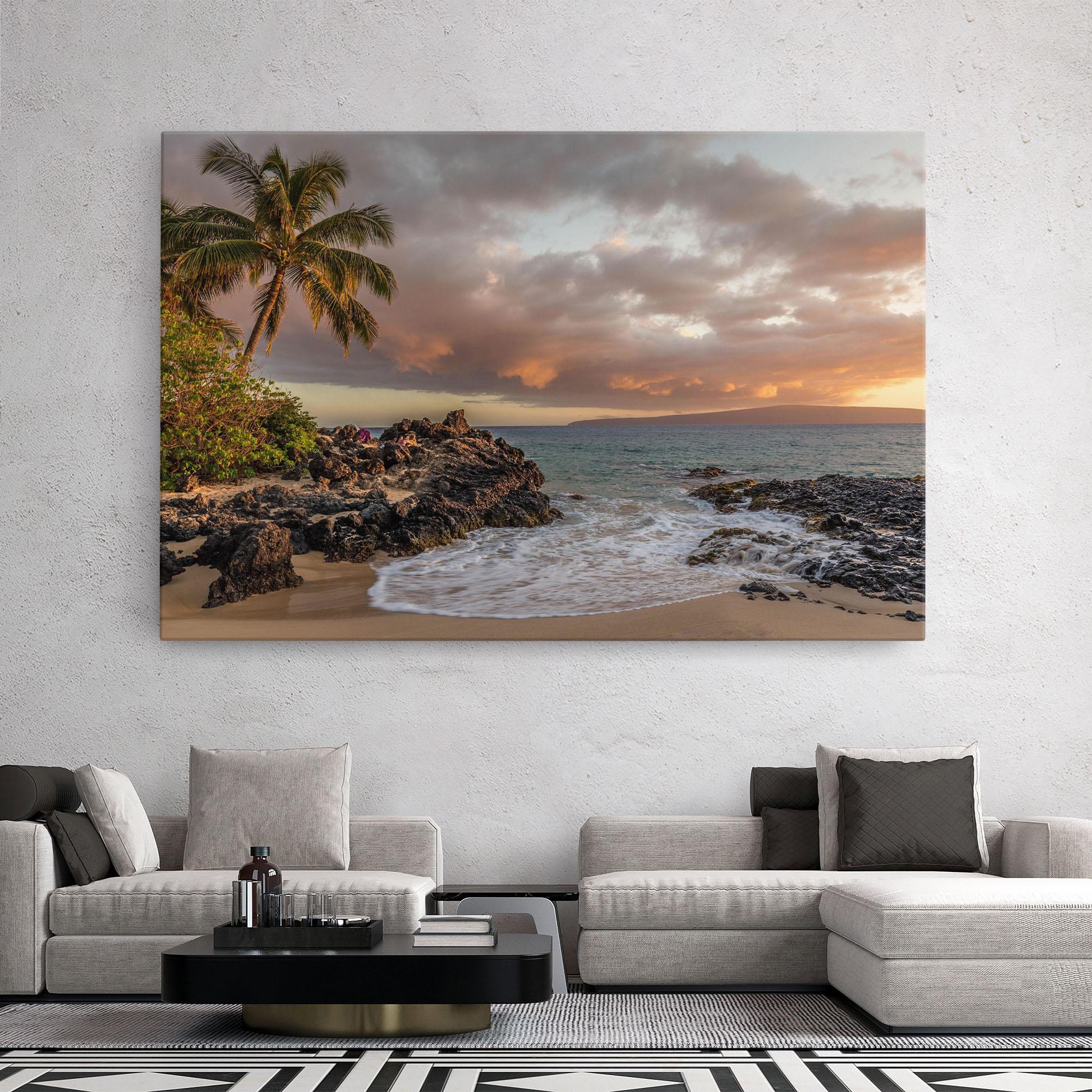 Obraz na Płótnie Beautiful Beach Landscape mockup 2