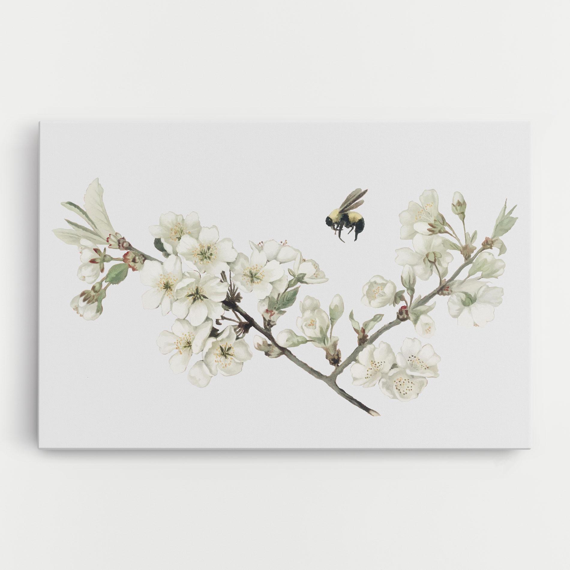 Obraz na Płótnie Bee Spring Flower mockup 0