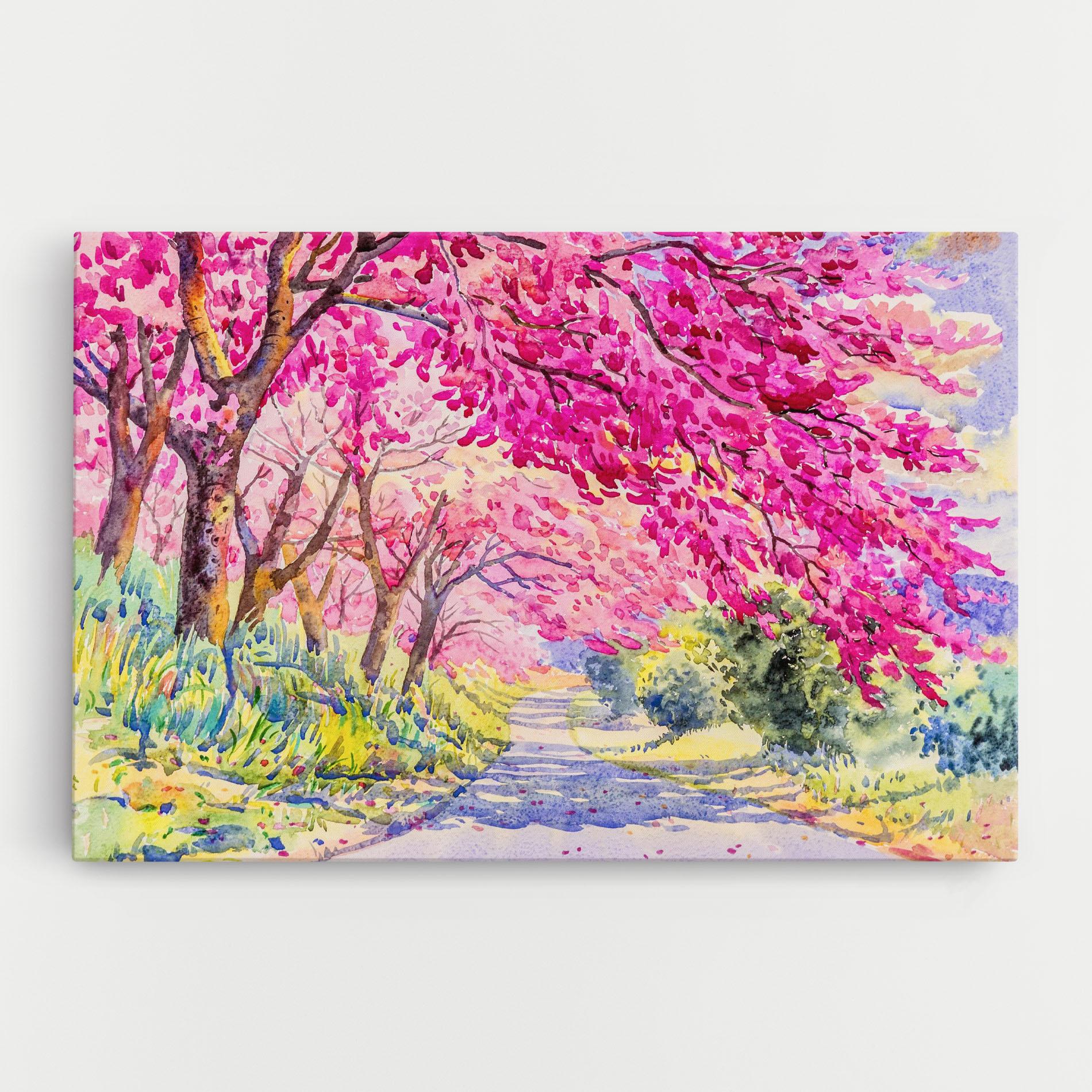 Obraz na Płótnie Pink Trees Art mockup 0
