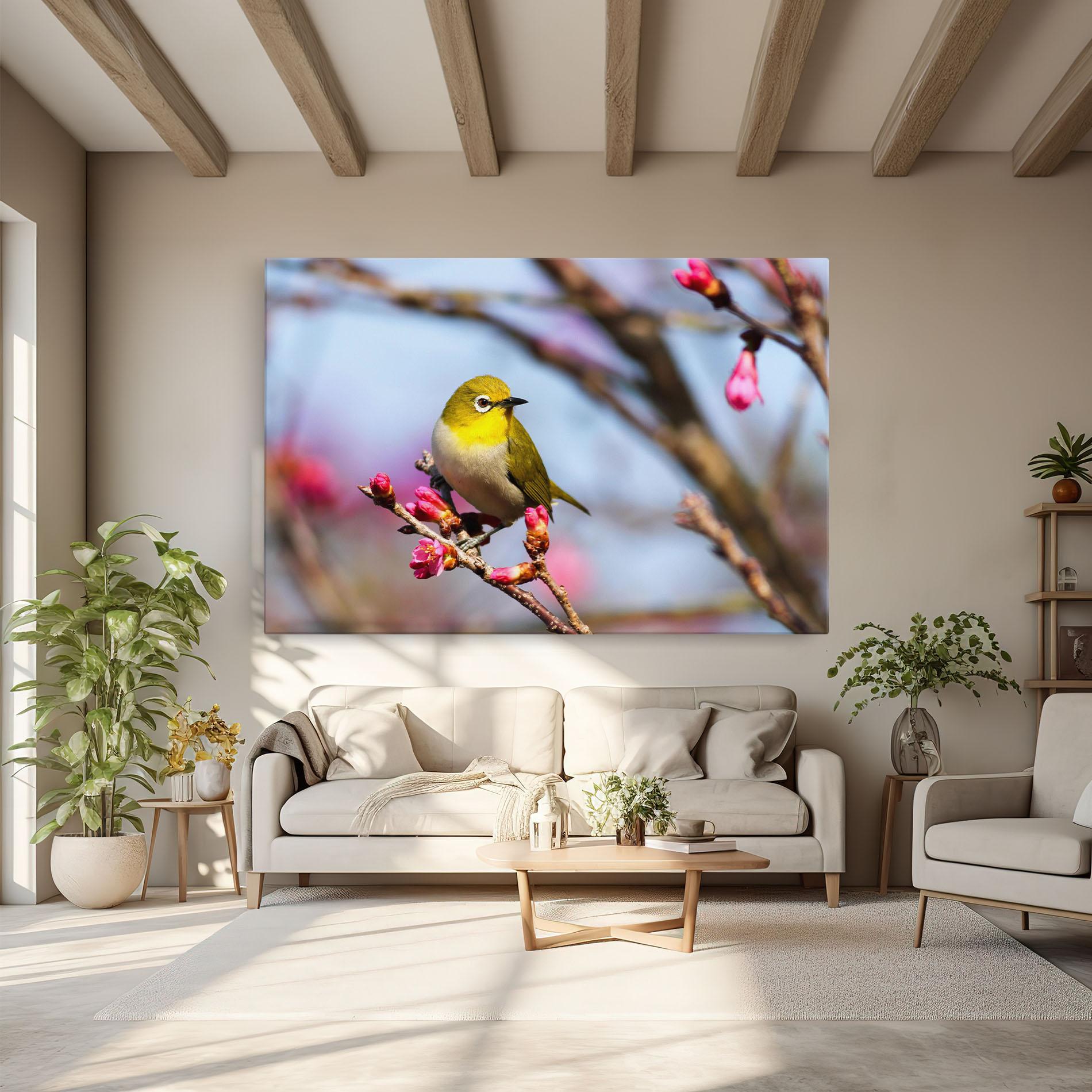 Obraz na Płótnie Cute Pink Flower Buds mockup 6