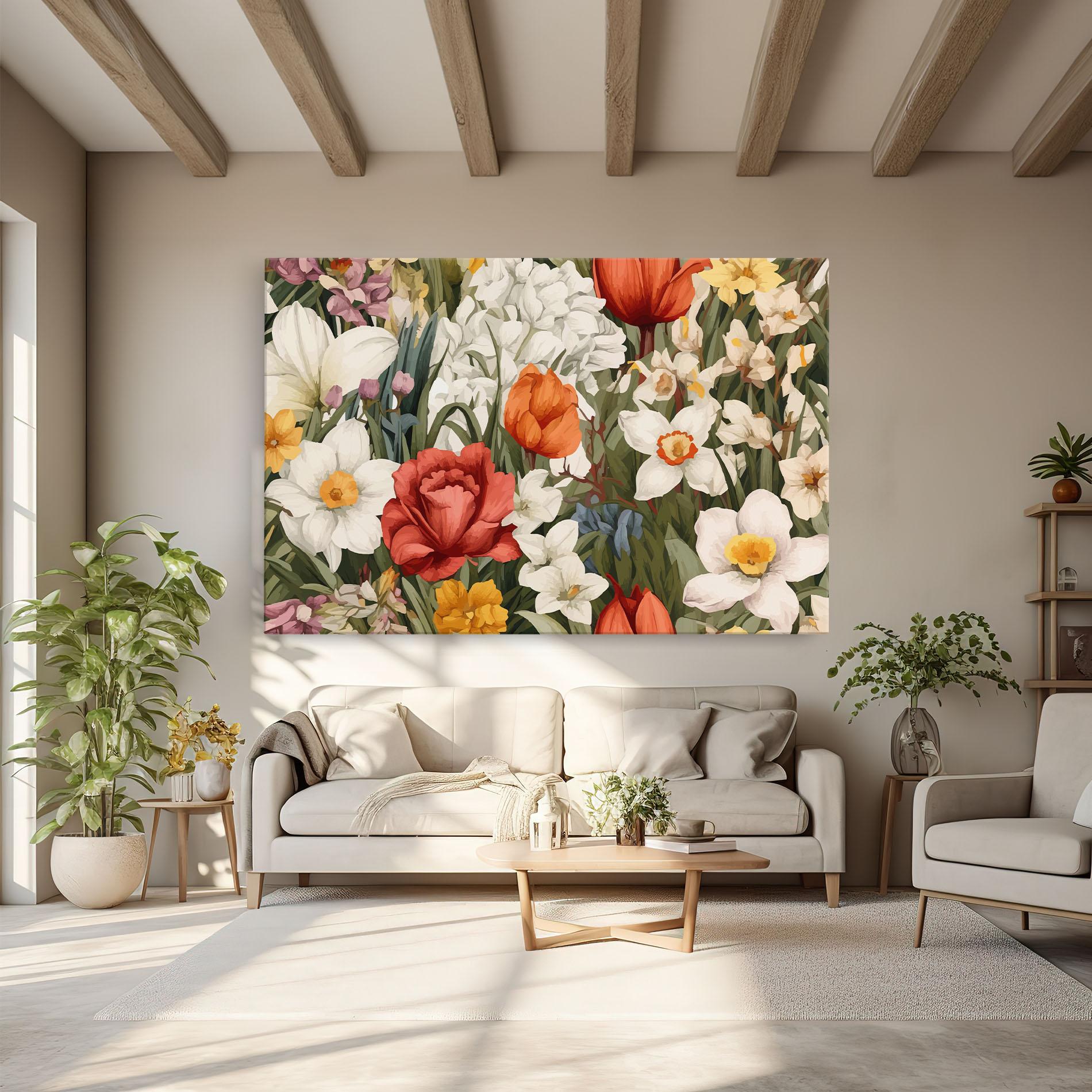 Obraz na Płótnie Orange Red Spring mockup 6