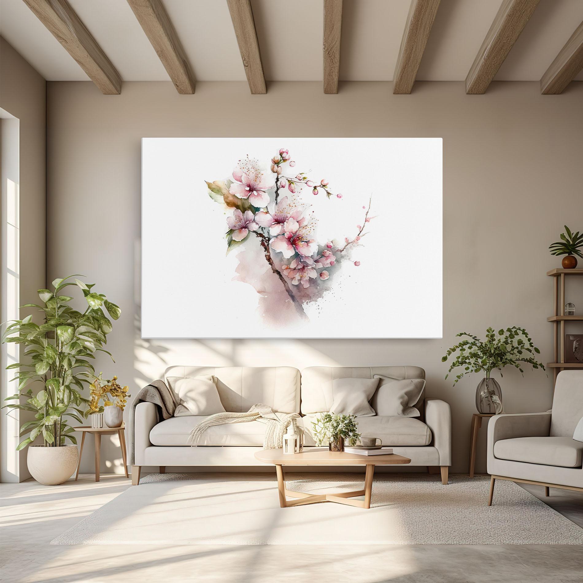 Obraz na Płótnie Spring Pastel Flower mockup 6