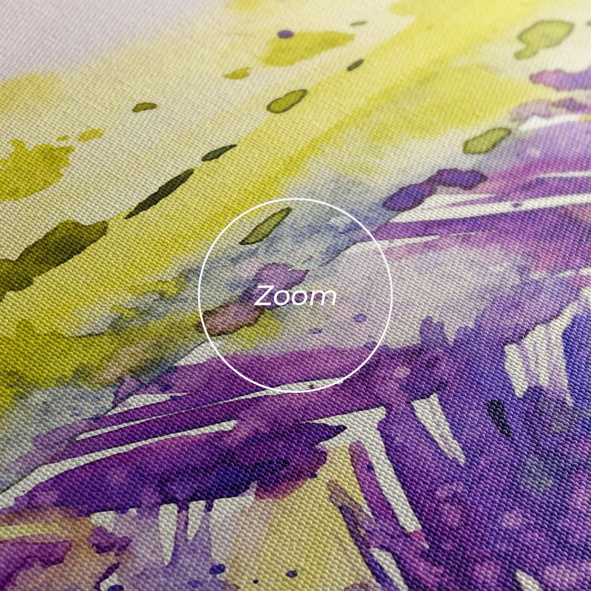 Obraz na Płótnie Purple Spring Field mockup 3