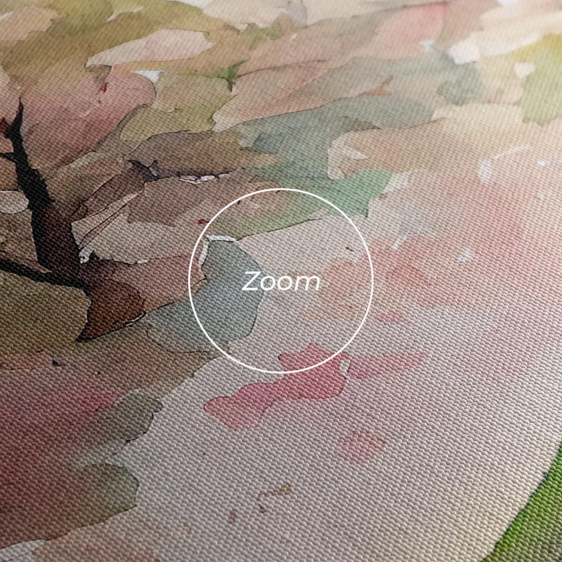 Obraz na Płótnie Spring Pink Trees mockup 3