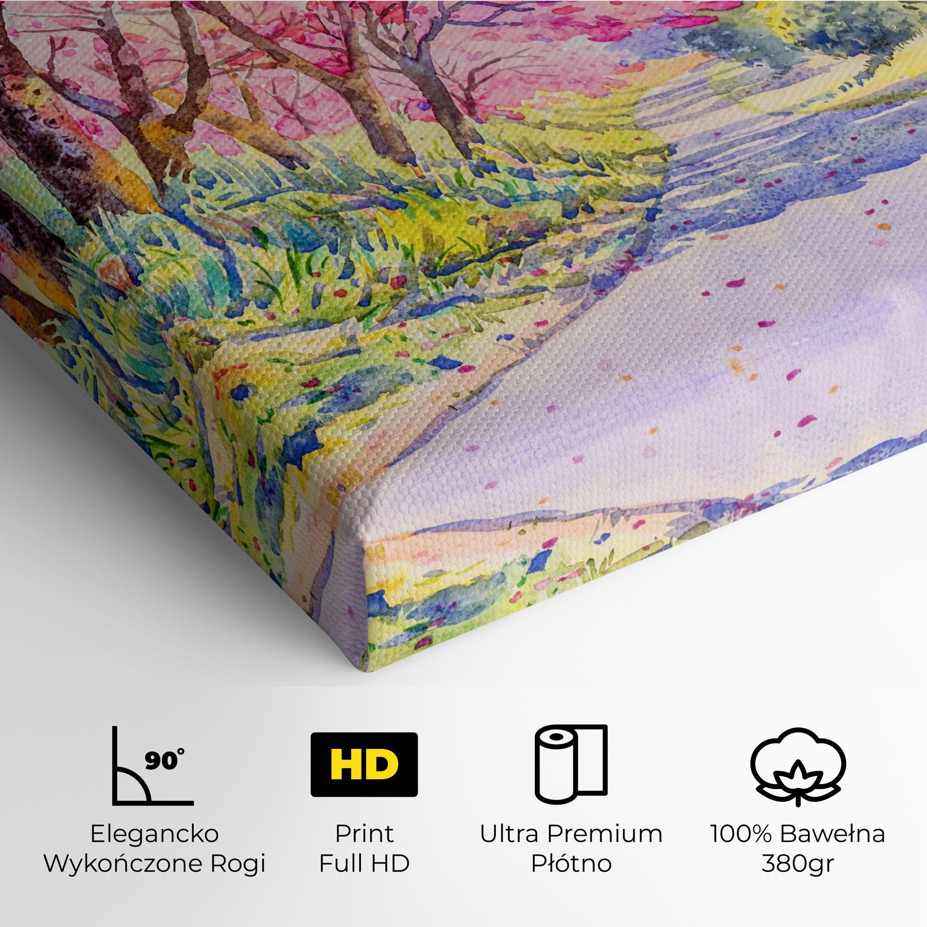 Obraz na Płótnie Pink Trees Art mockup 4