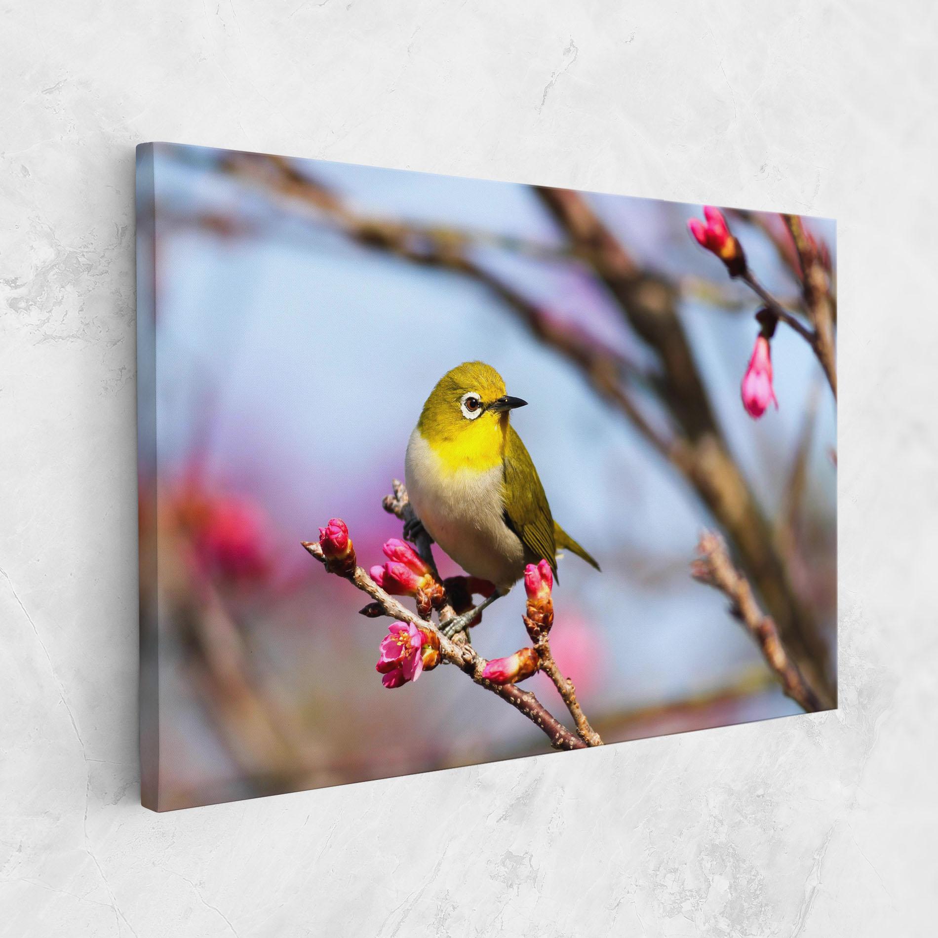 Obraz na Płótnie Cute Pink Flower Buds mockup 1