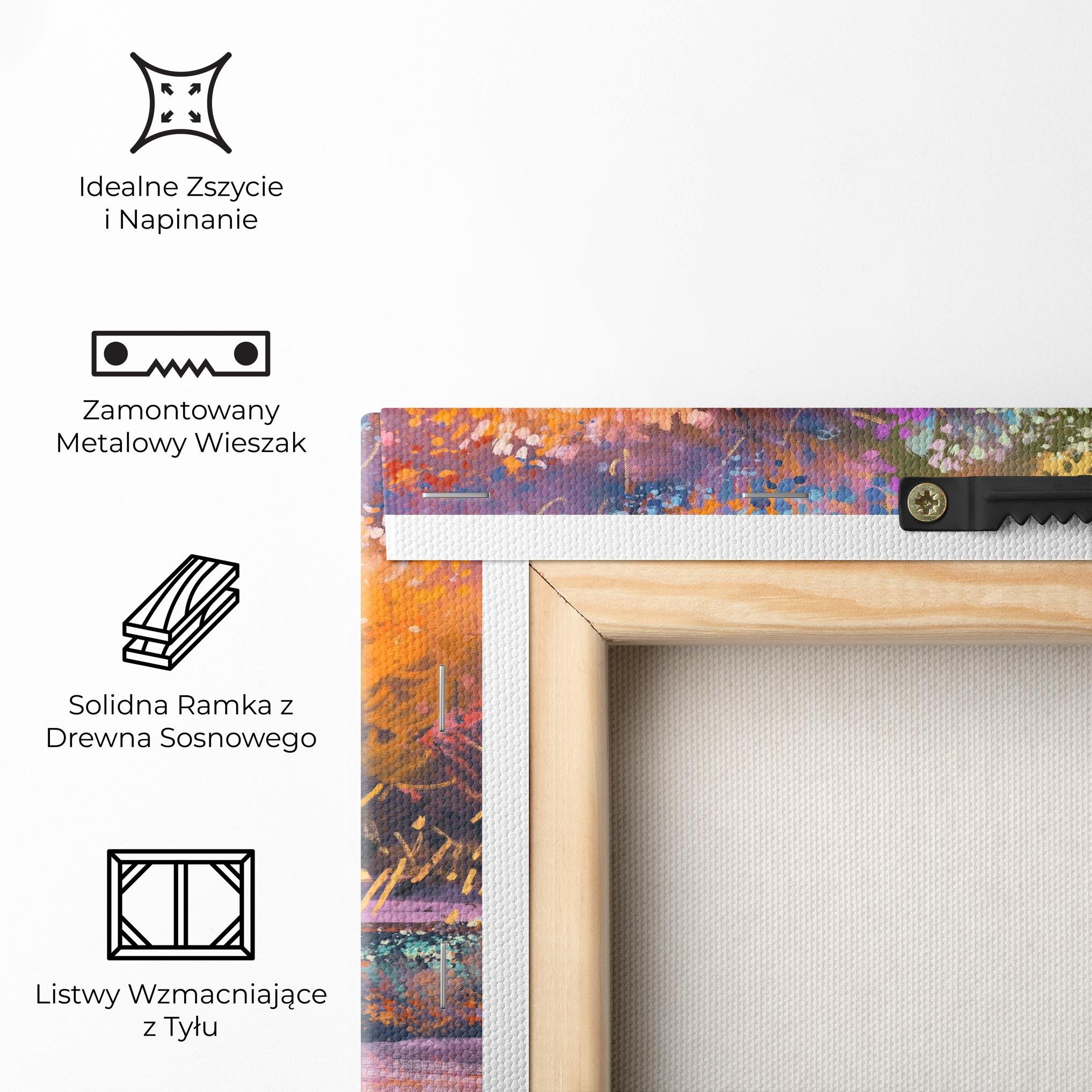 Obraz na Płótnie Landscape Colorful Trees mockup 5