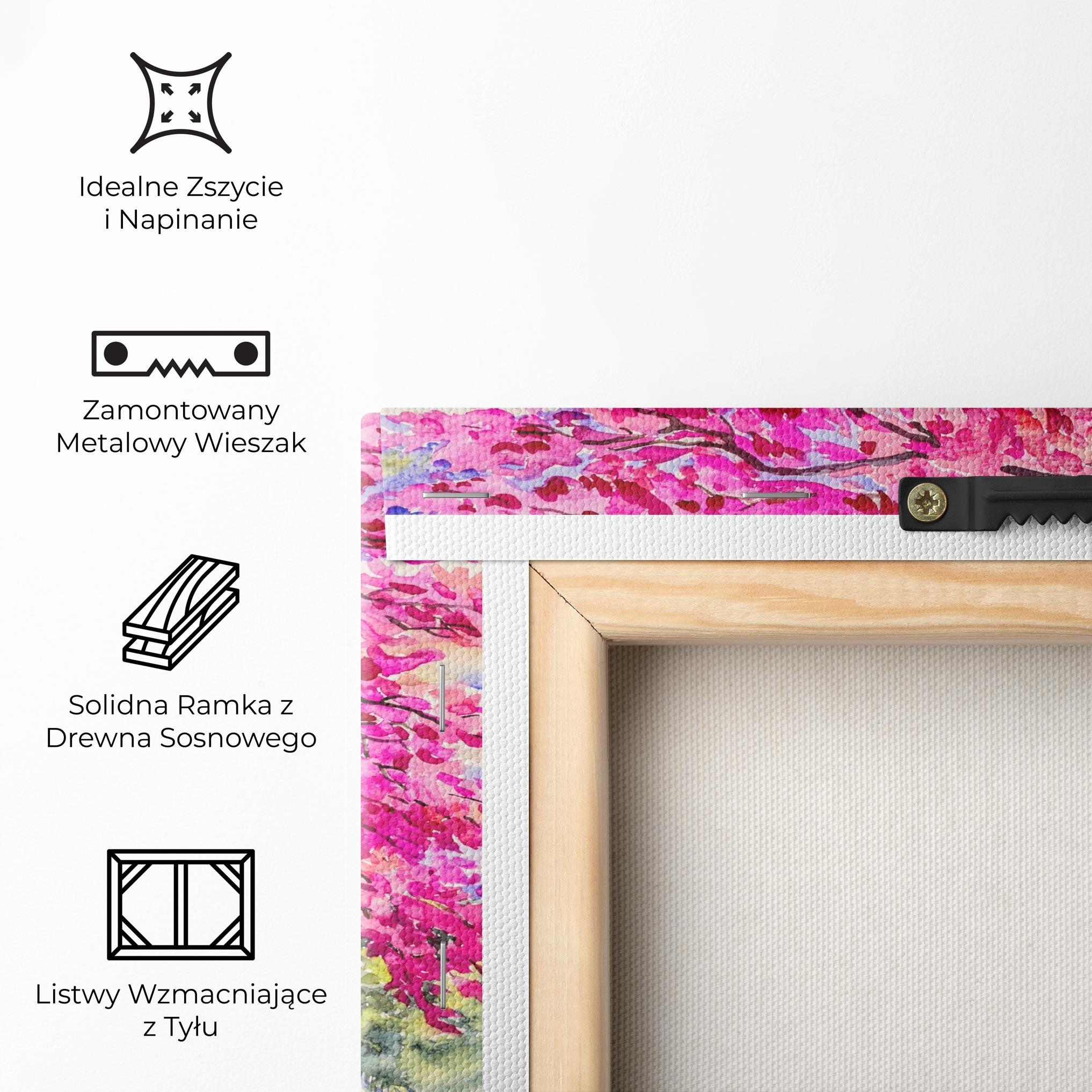 Obraz na Płótnie Pink Trees Art mockup 5