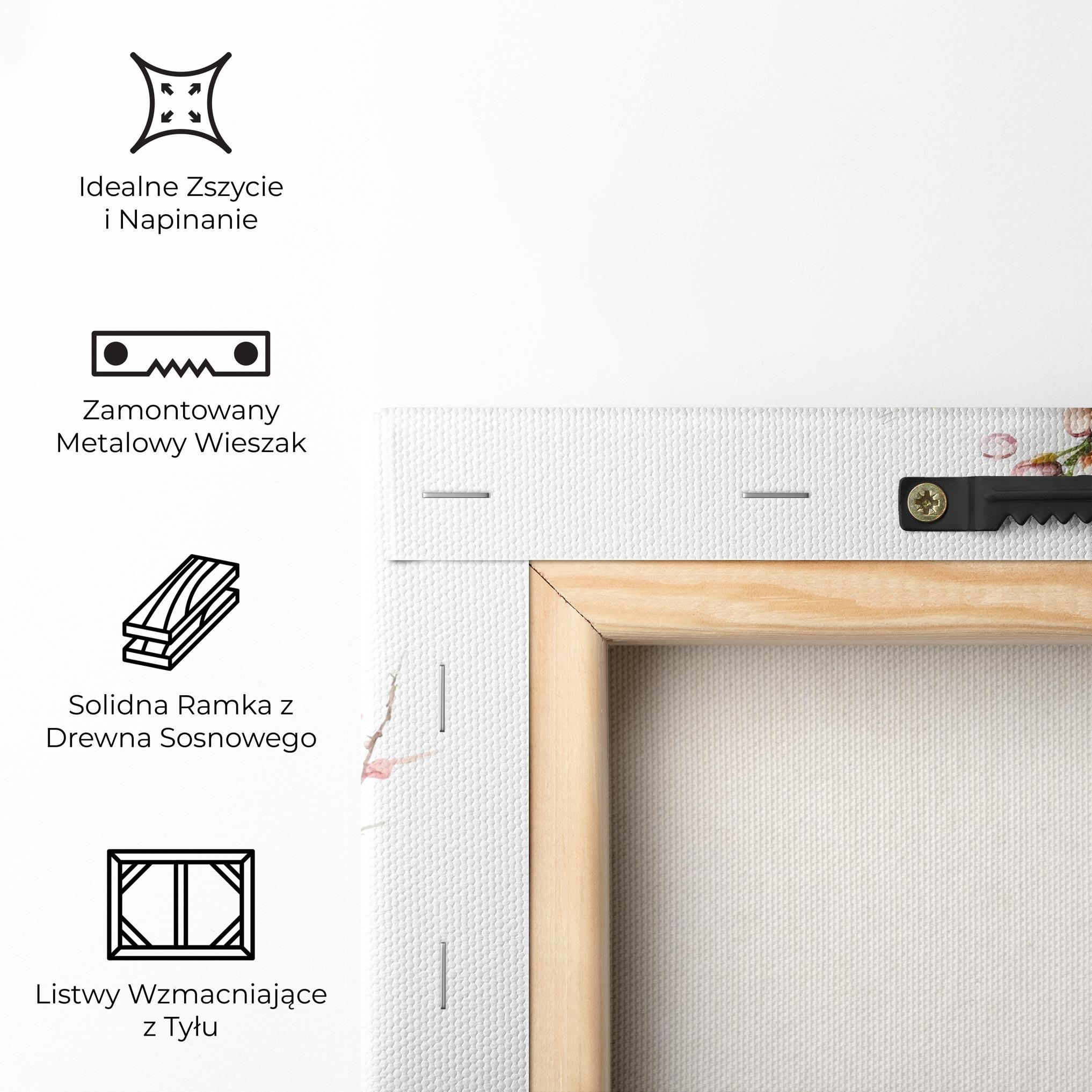 Obraz na Płótnie Spring Pastel Flower mockup 5