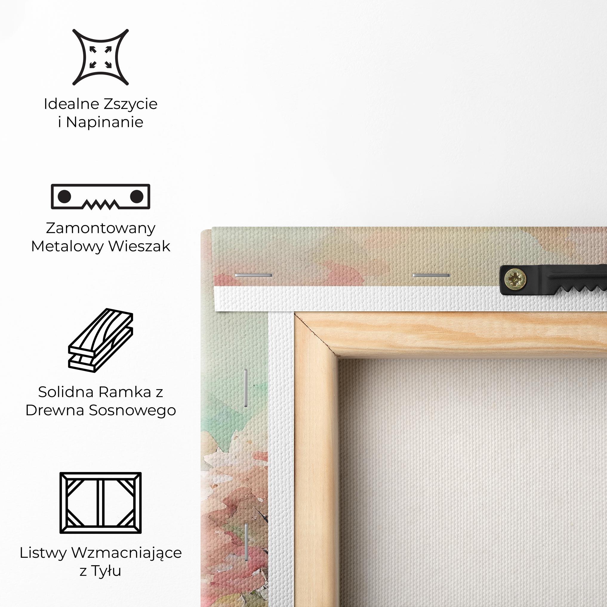 Obraz na Płótnie Spring Pink Trees mockup 5