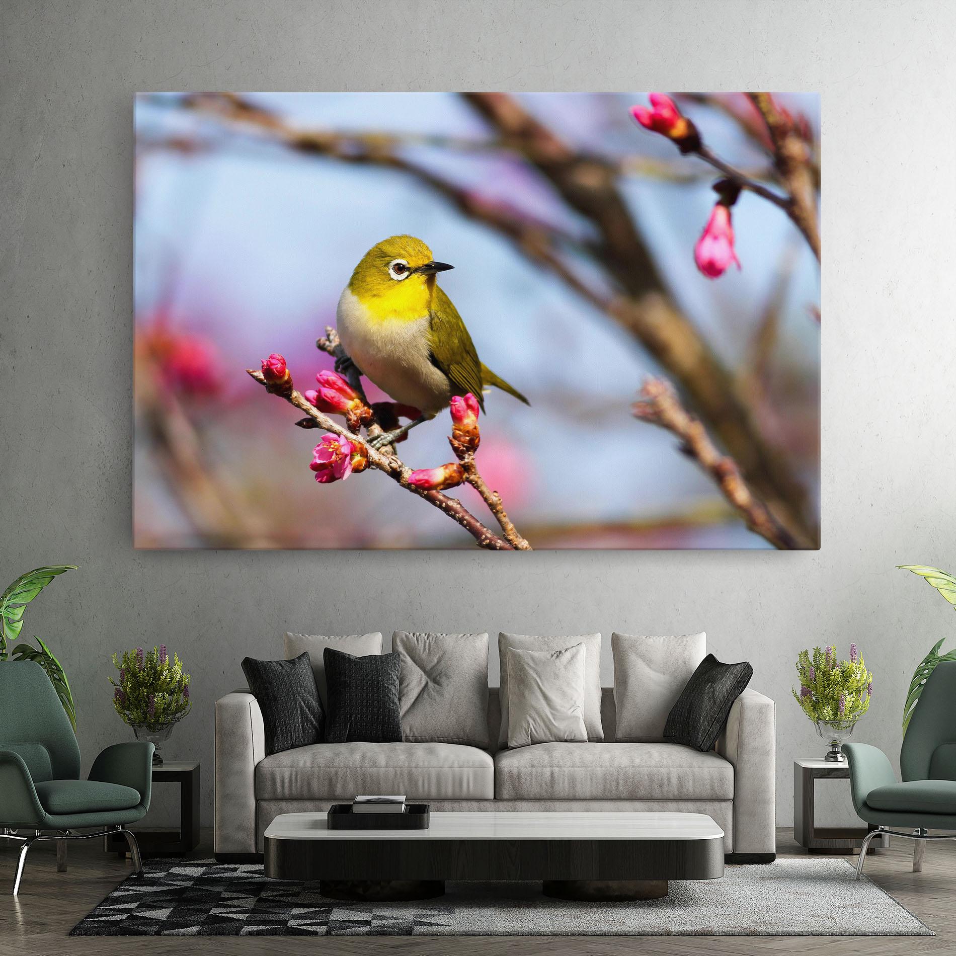 Obraz na Płótnie Cute Pink Flower Buds mockup 7