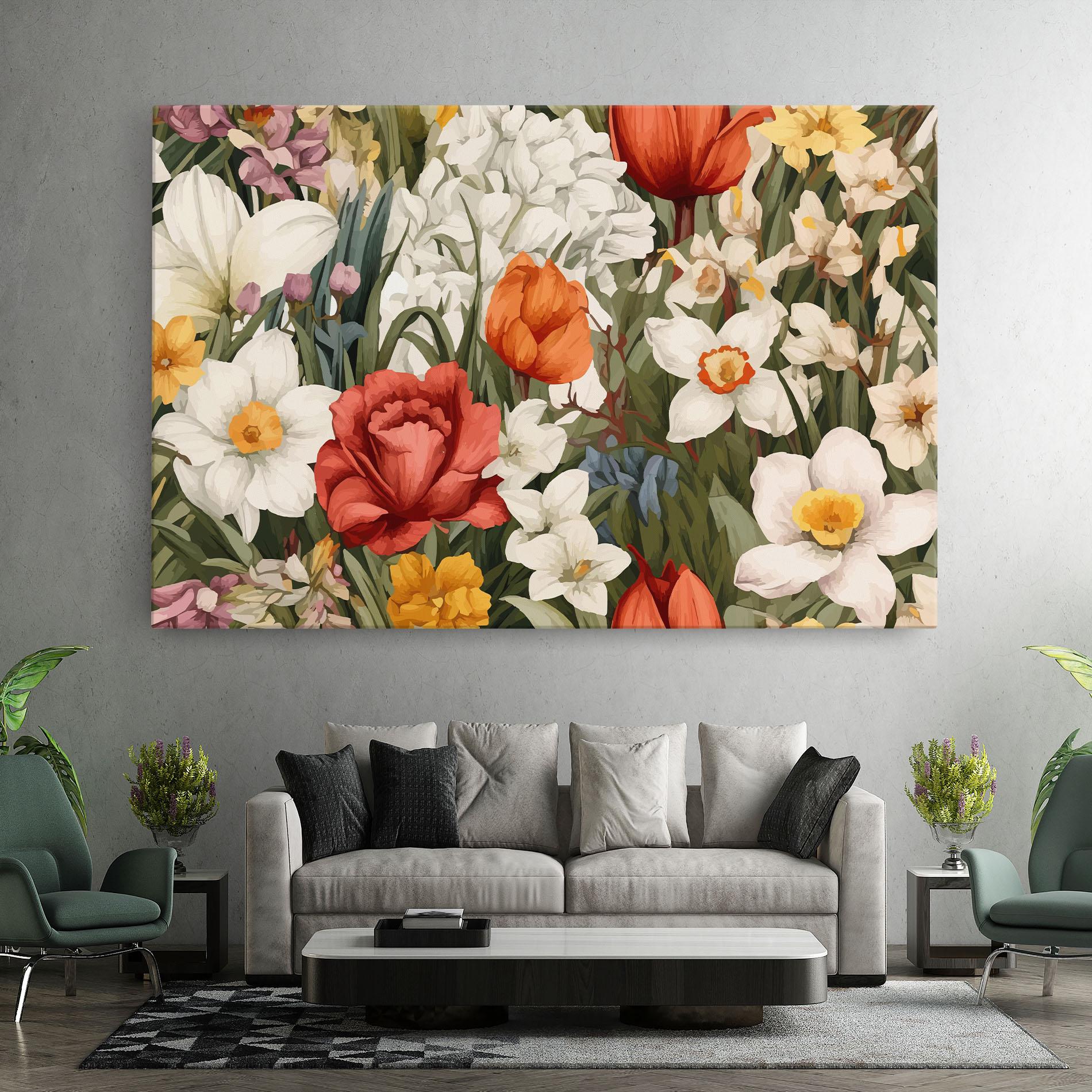 Obraz na Płótnie Orange Red Spring mockup 7