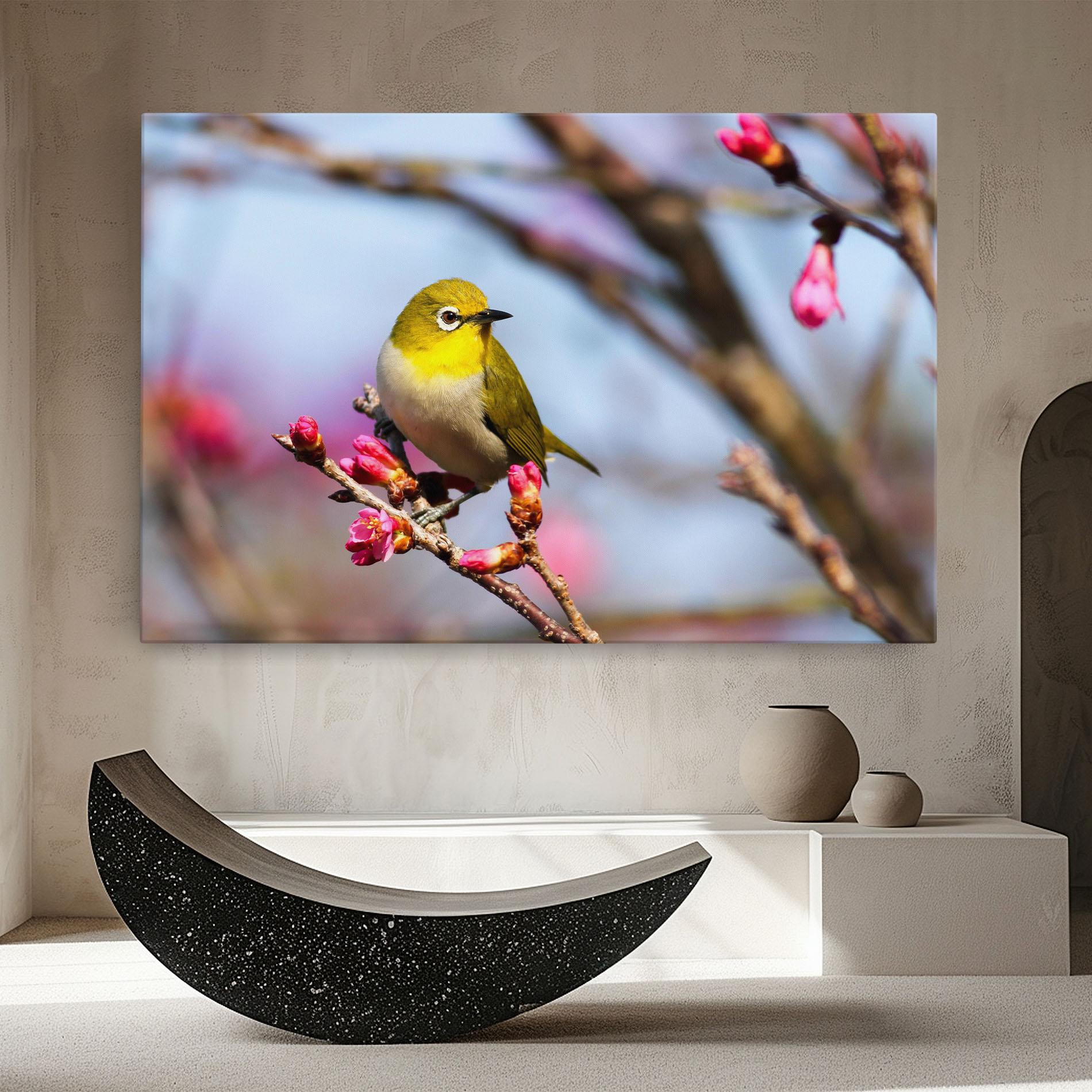 Obraz na Płótnie Cute Pink Flower Buds mockup 8