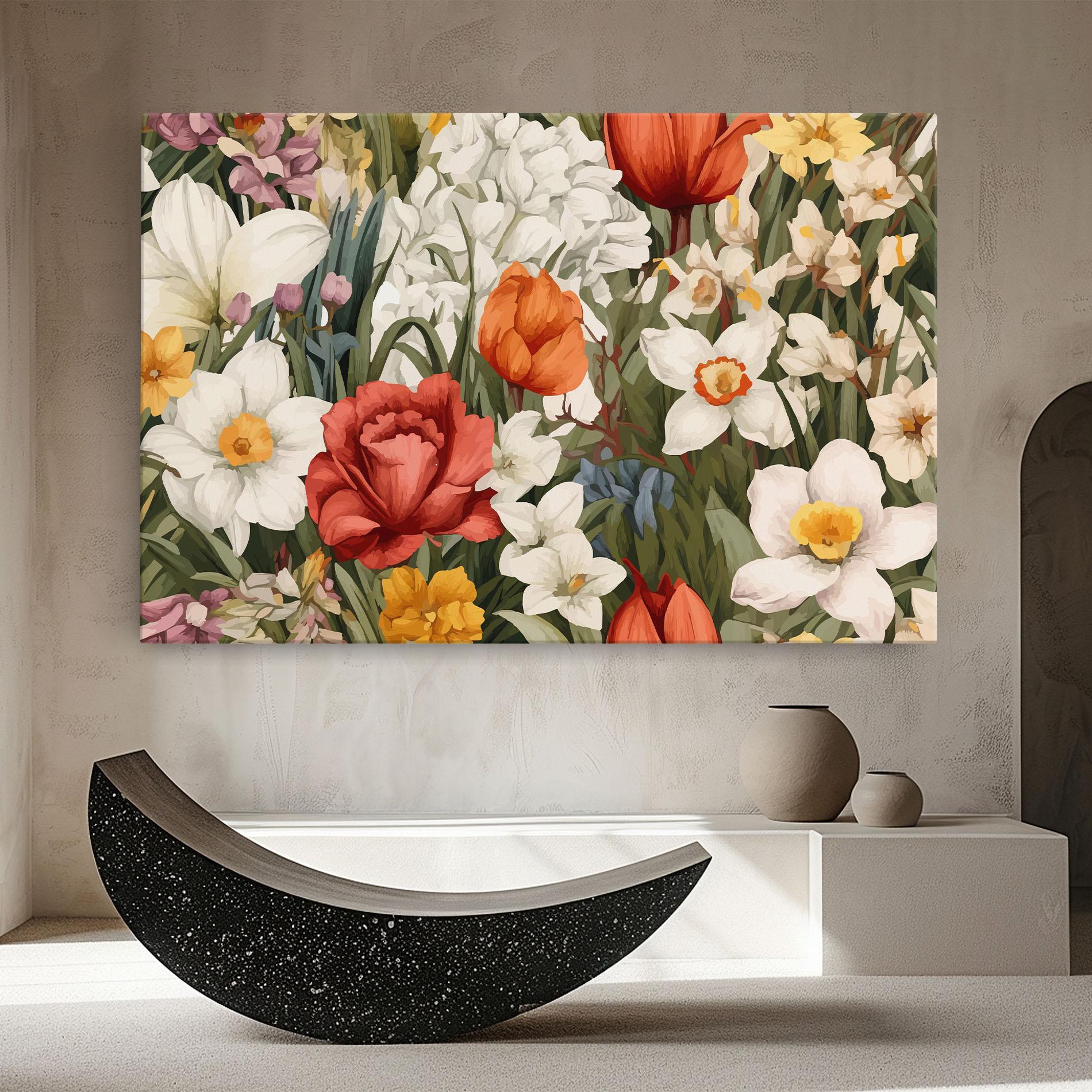 Obraz na Płótnie Orange Red Spring mockup 8