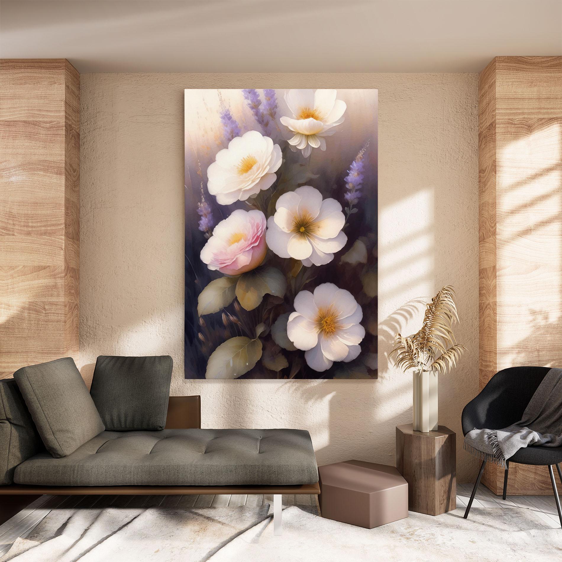 Obraz na Płótnie Cream Flower Spring mockup 8