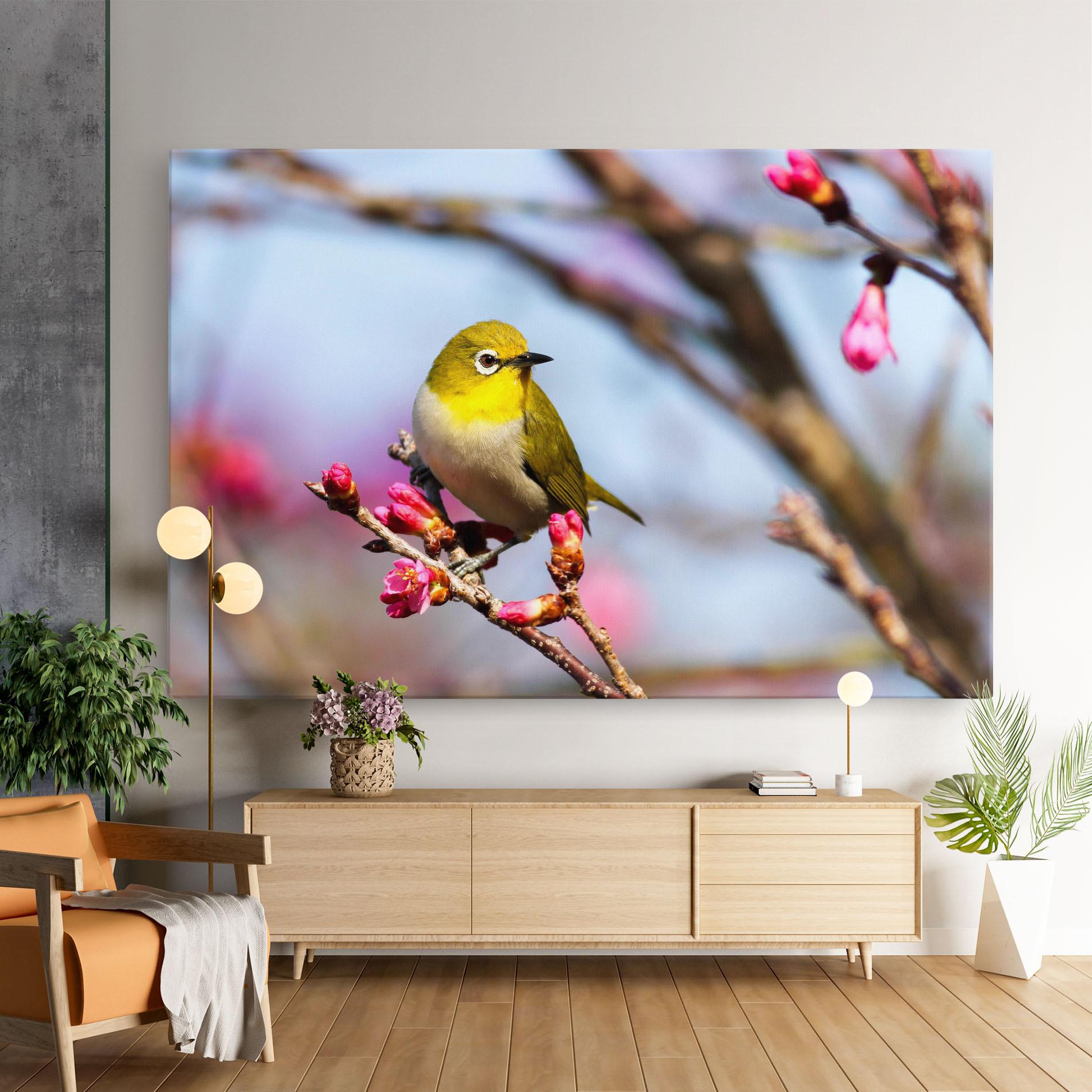 Obraz na Płótnie Cute Pink Flower Buds mockup 9