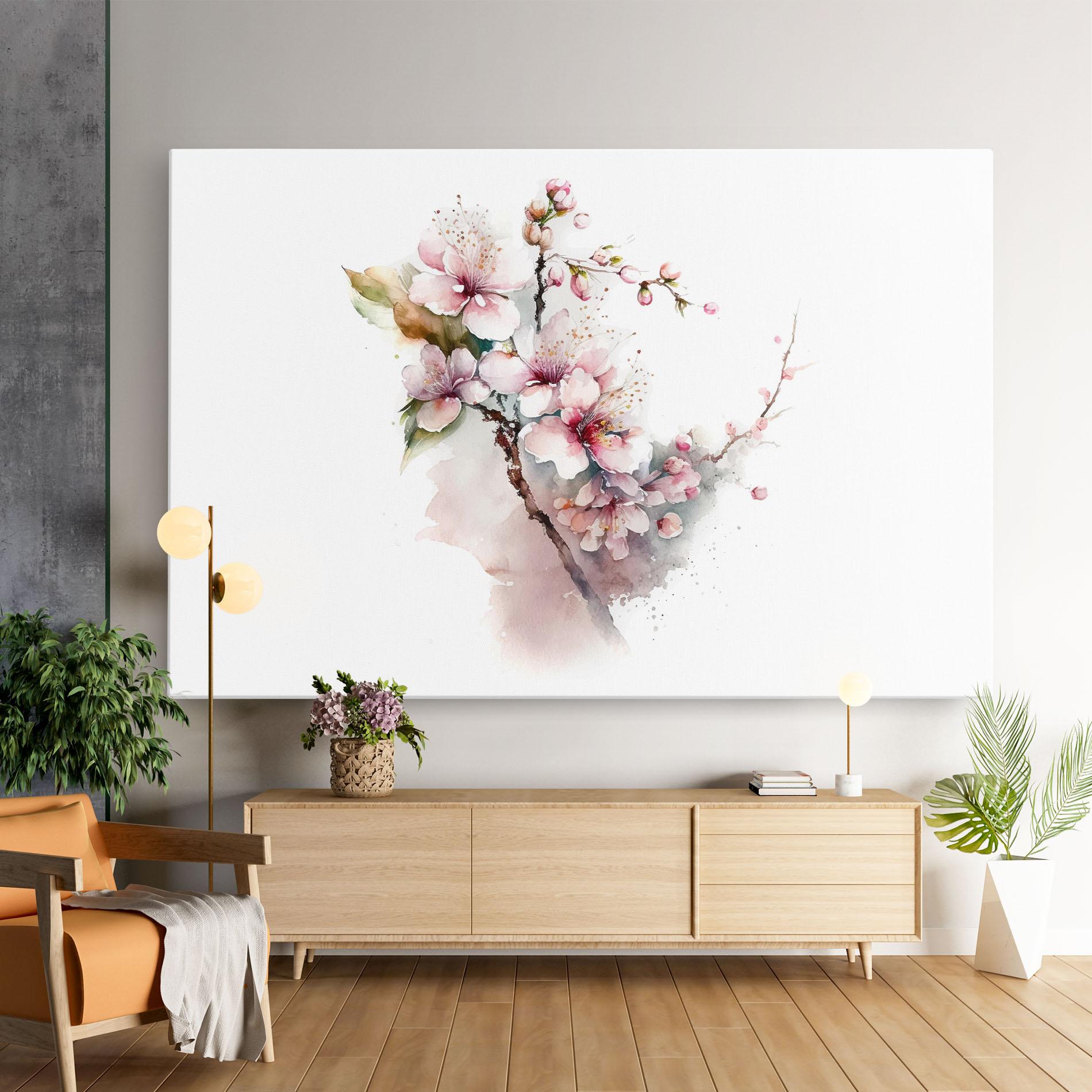 Obraz na Płótnie Spring Pastel Flower mockup 9