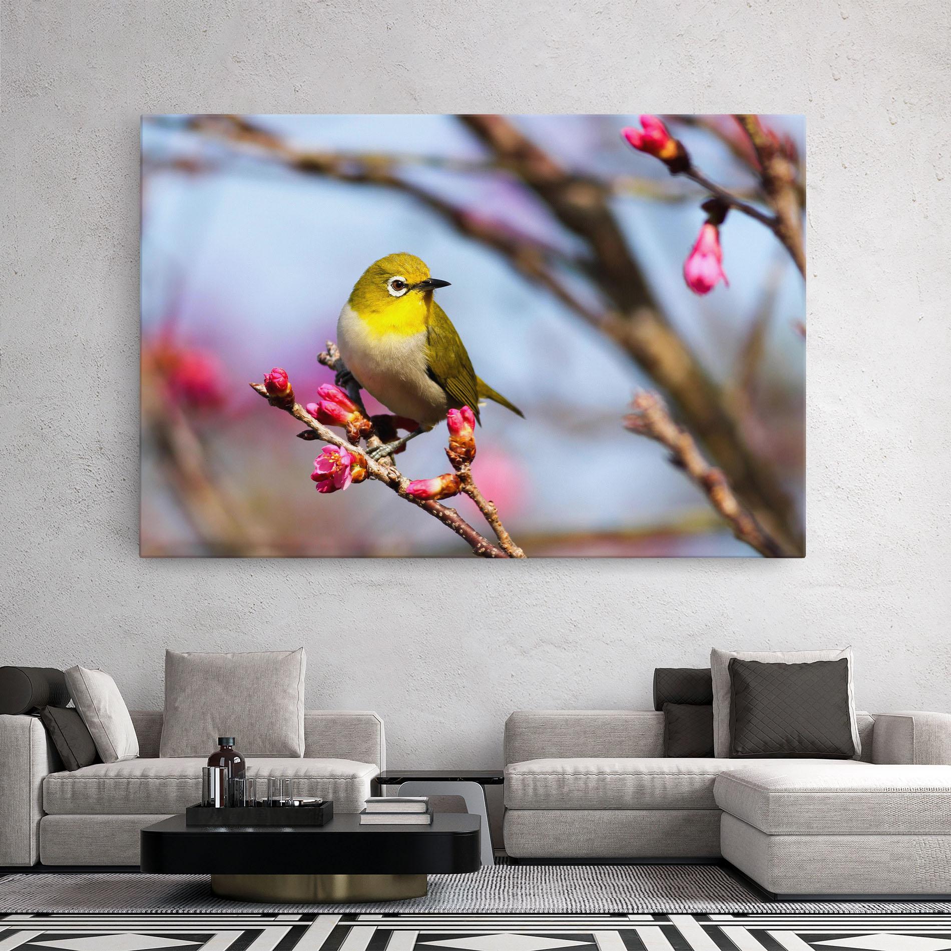 Obraz na Płótnie Cute Pink Flower Buds mockup 2