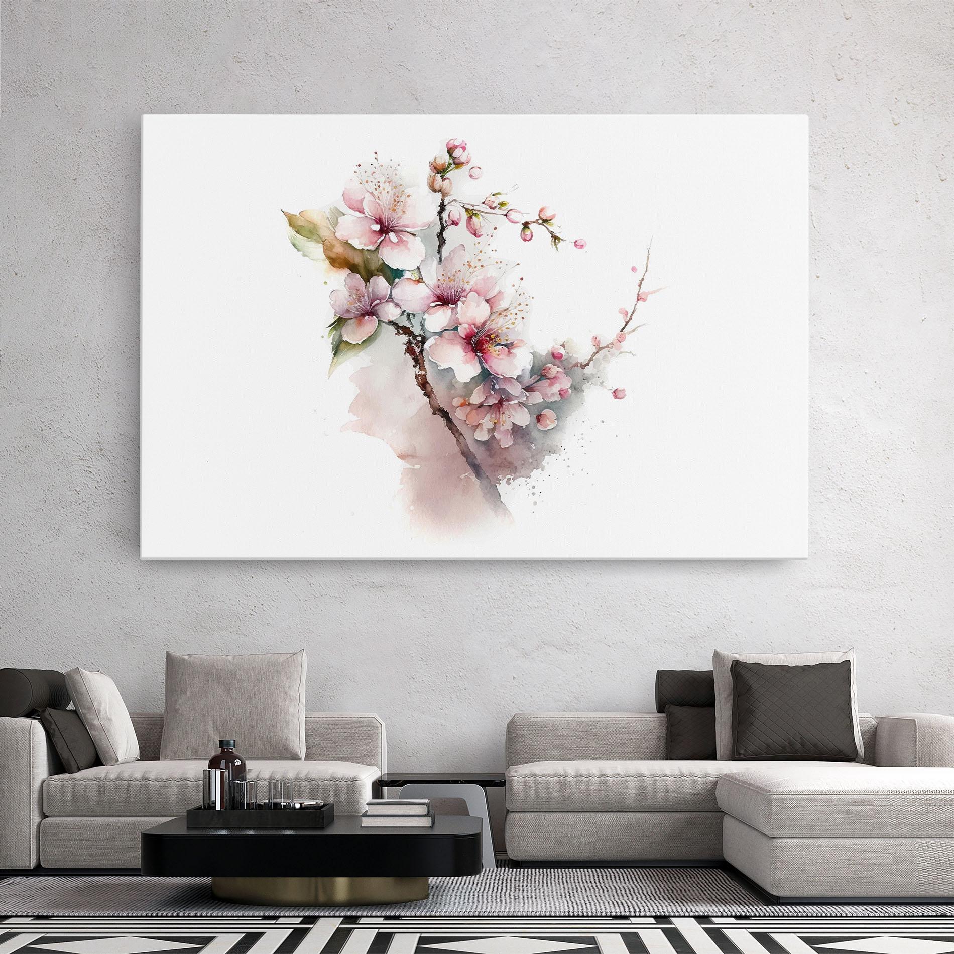 Obraz na Płótnie Spring Pastel Flower mockup 2