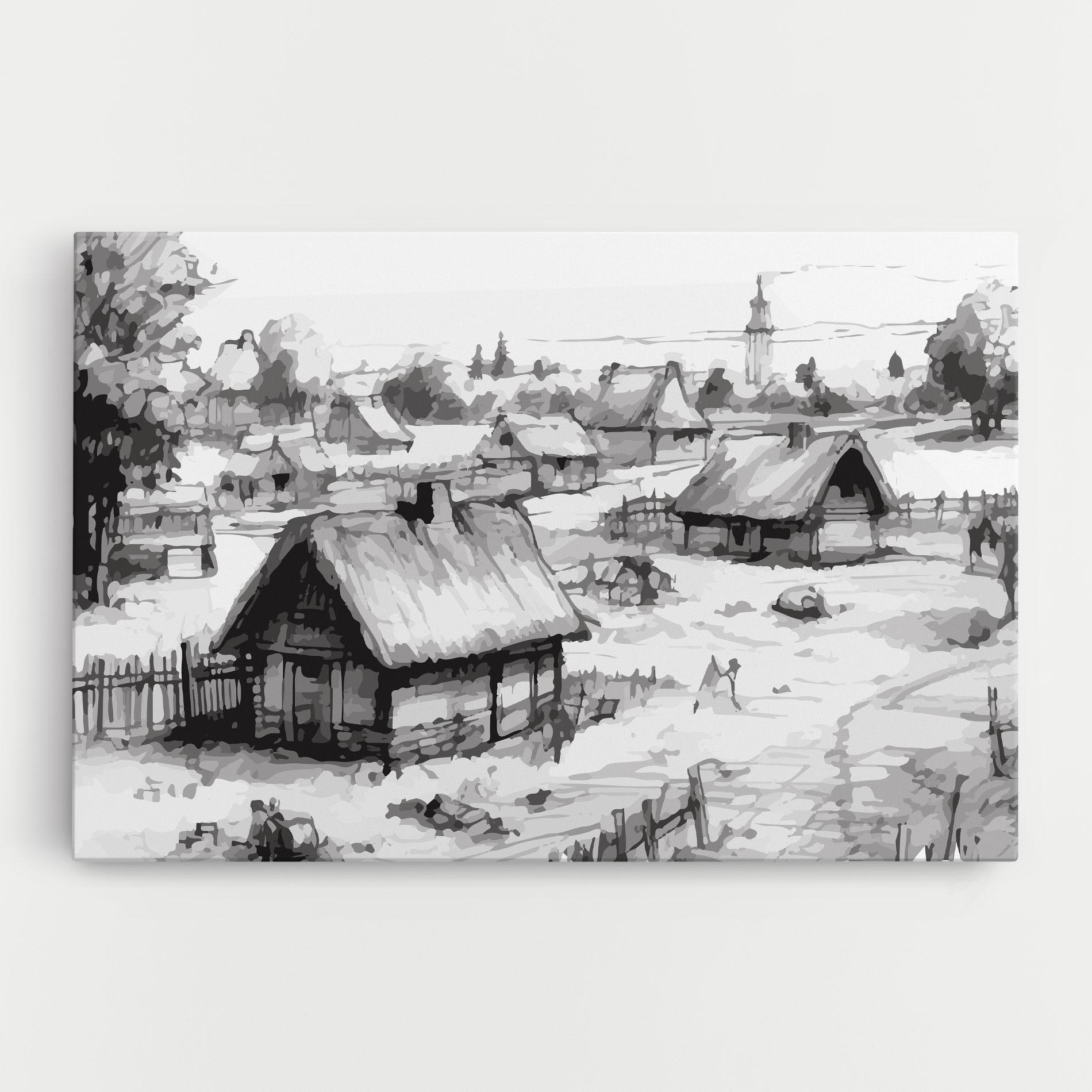 Obraz na Płótnie Farm Grey Ink mockup 0