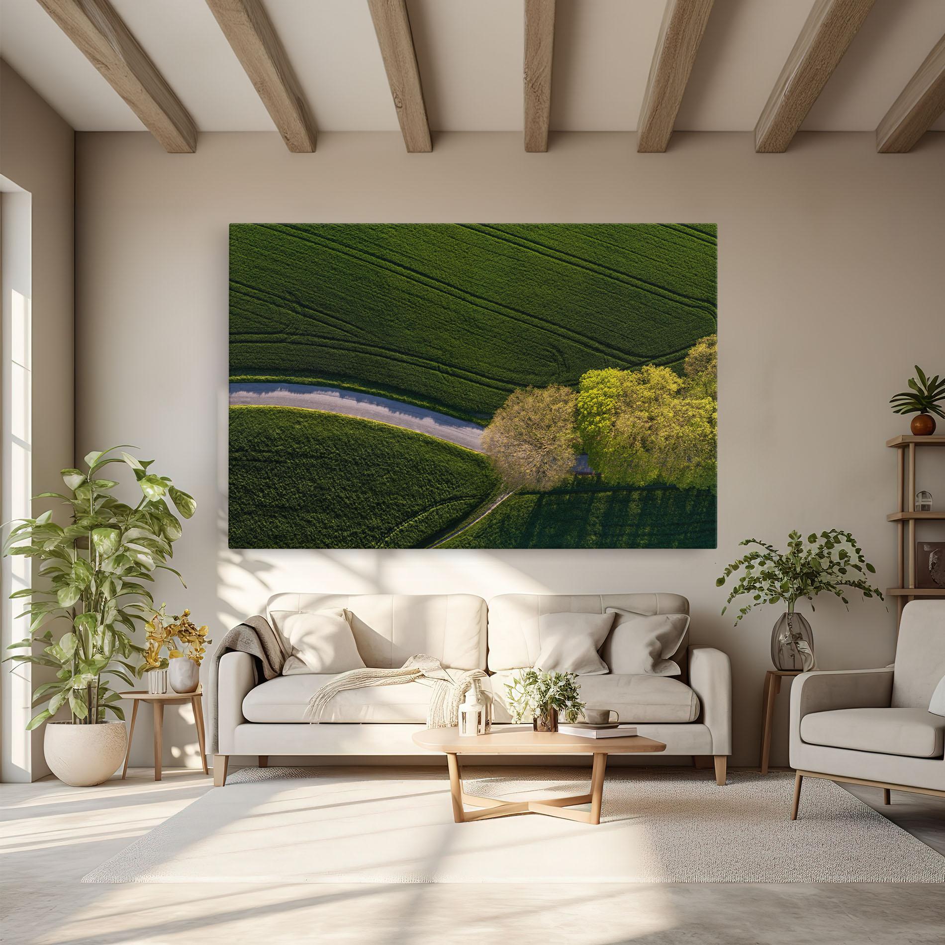 Obraz na Płótnie Green Road mockup 6