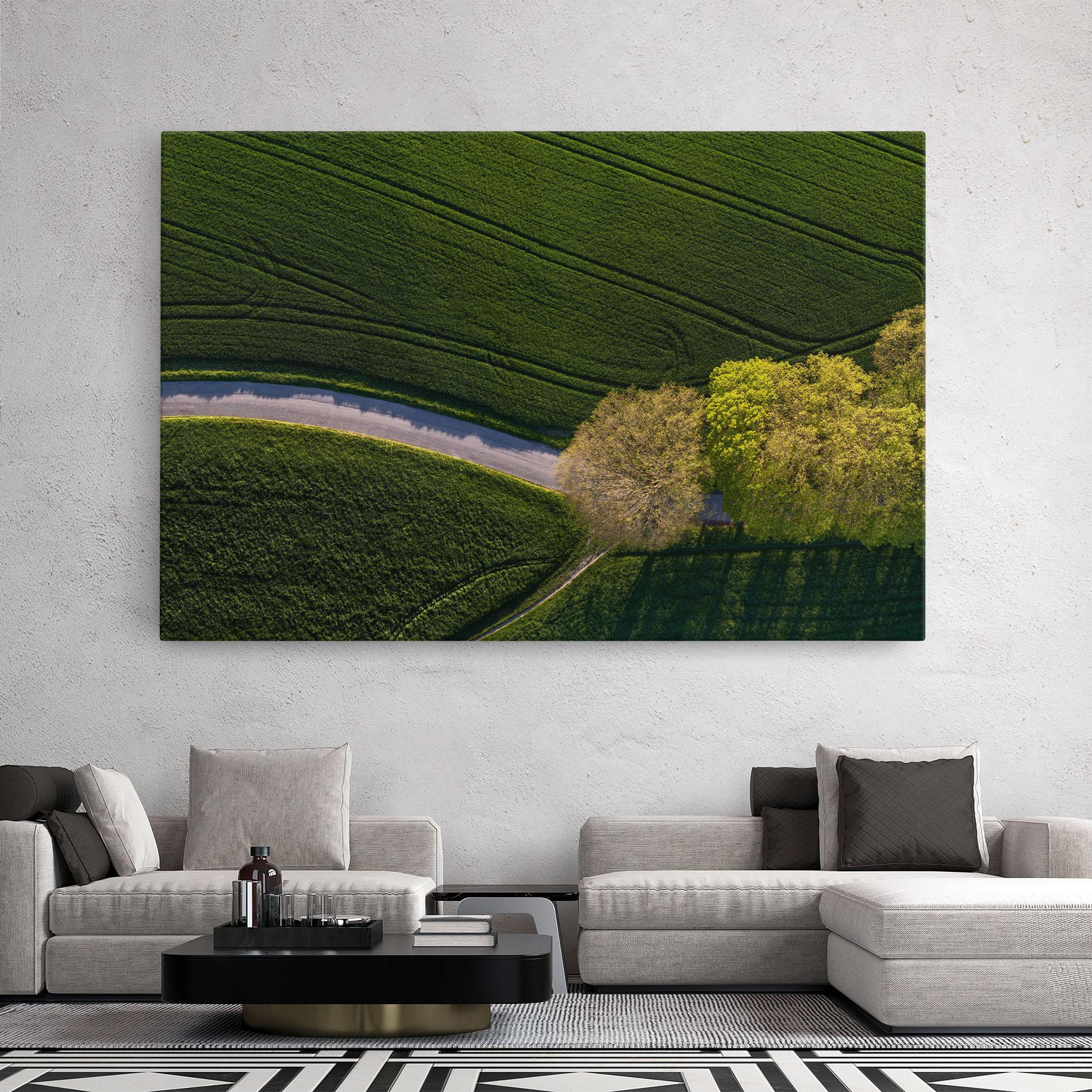 Obraz na Płótnie Green Road mockup 2