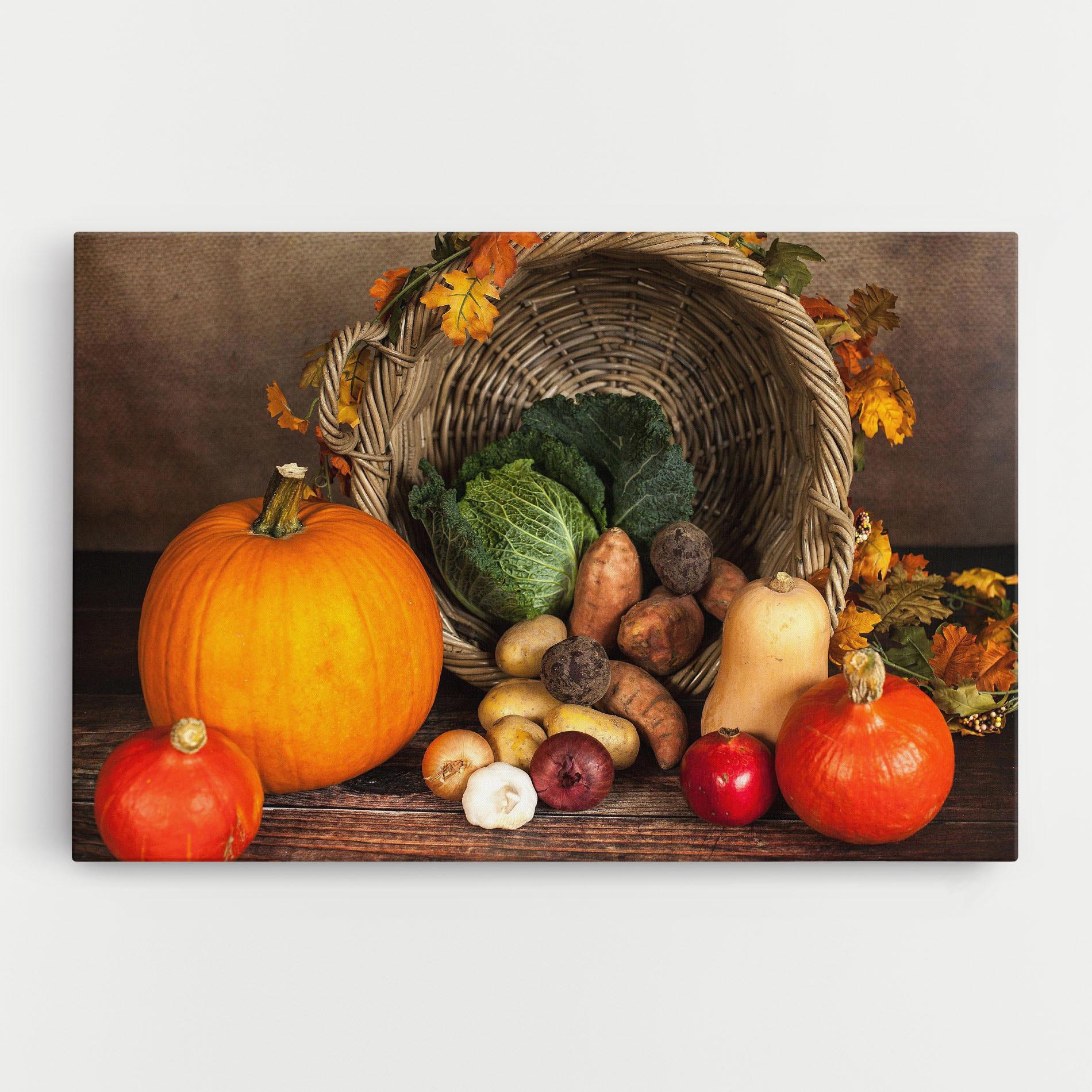 Obraz na Płótnie Autumn Vegetables mockup 0