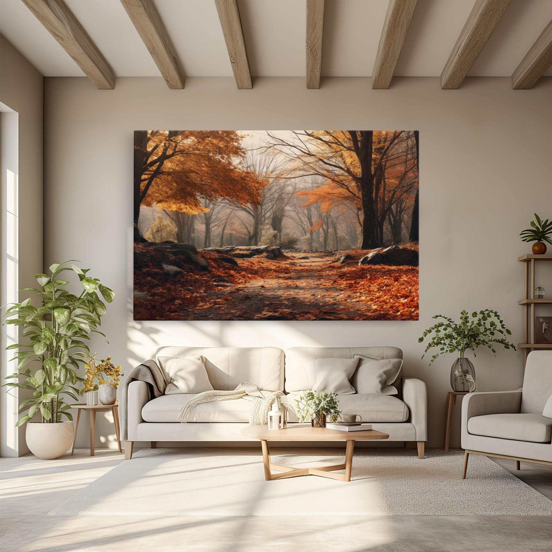 Obraz na Płótnie Autumn Forest mockup 6