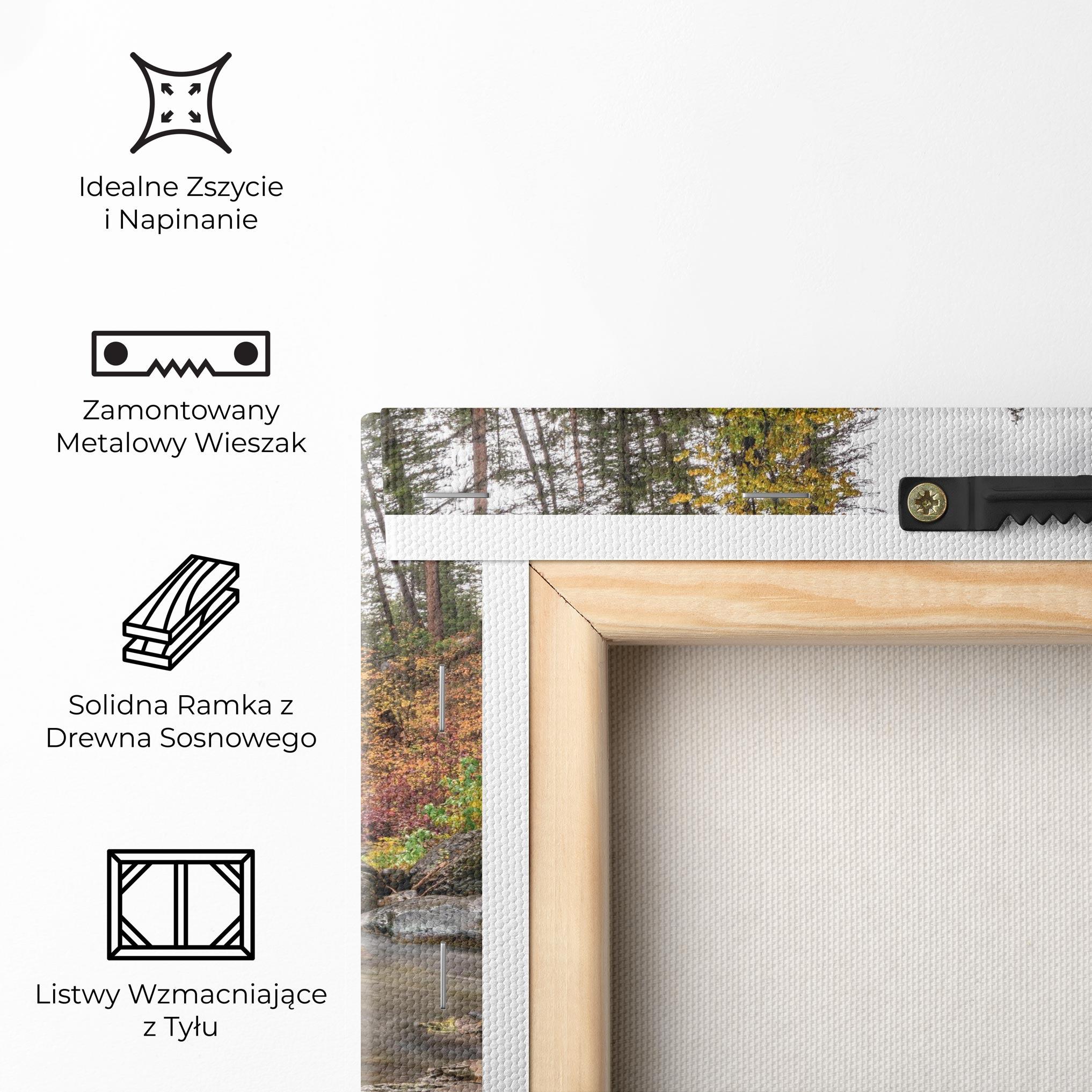 Obraz na Płótnie Autumn Stream mockup 5