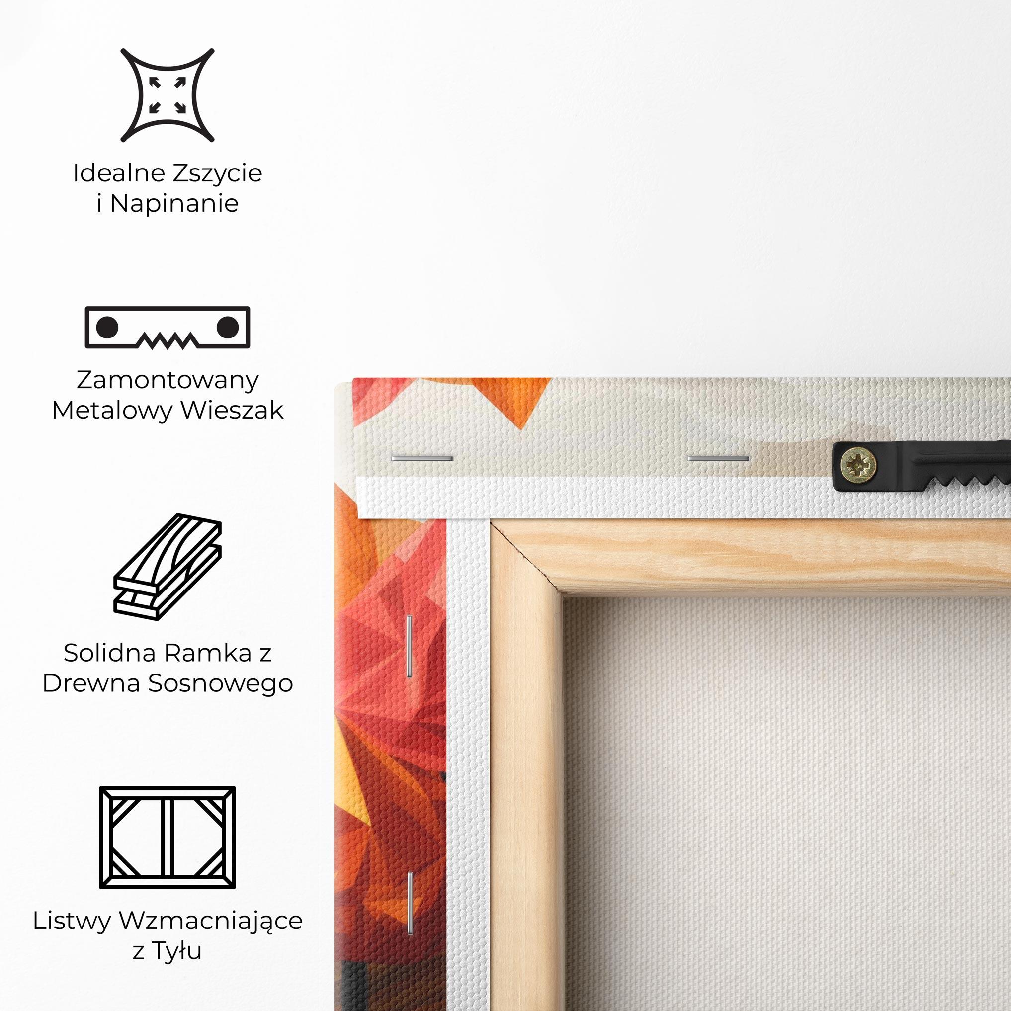 Obraz na Płótnie Colorful Trees Art mockup 5