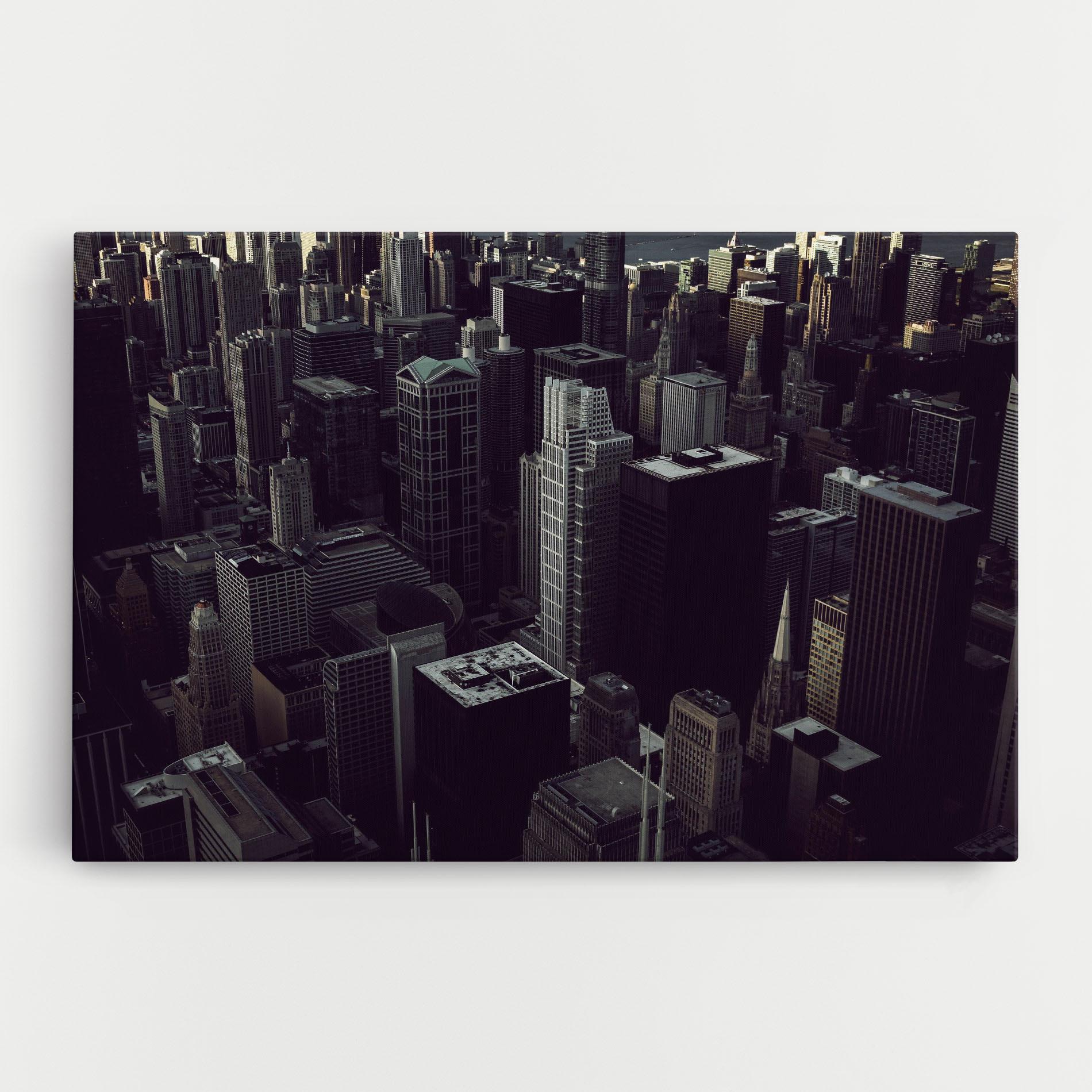 Obraz na Płótnie Black Cream Building mockup 0