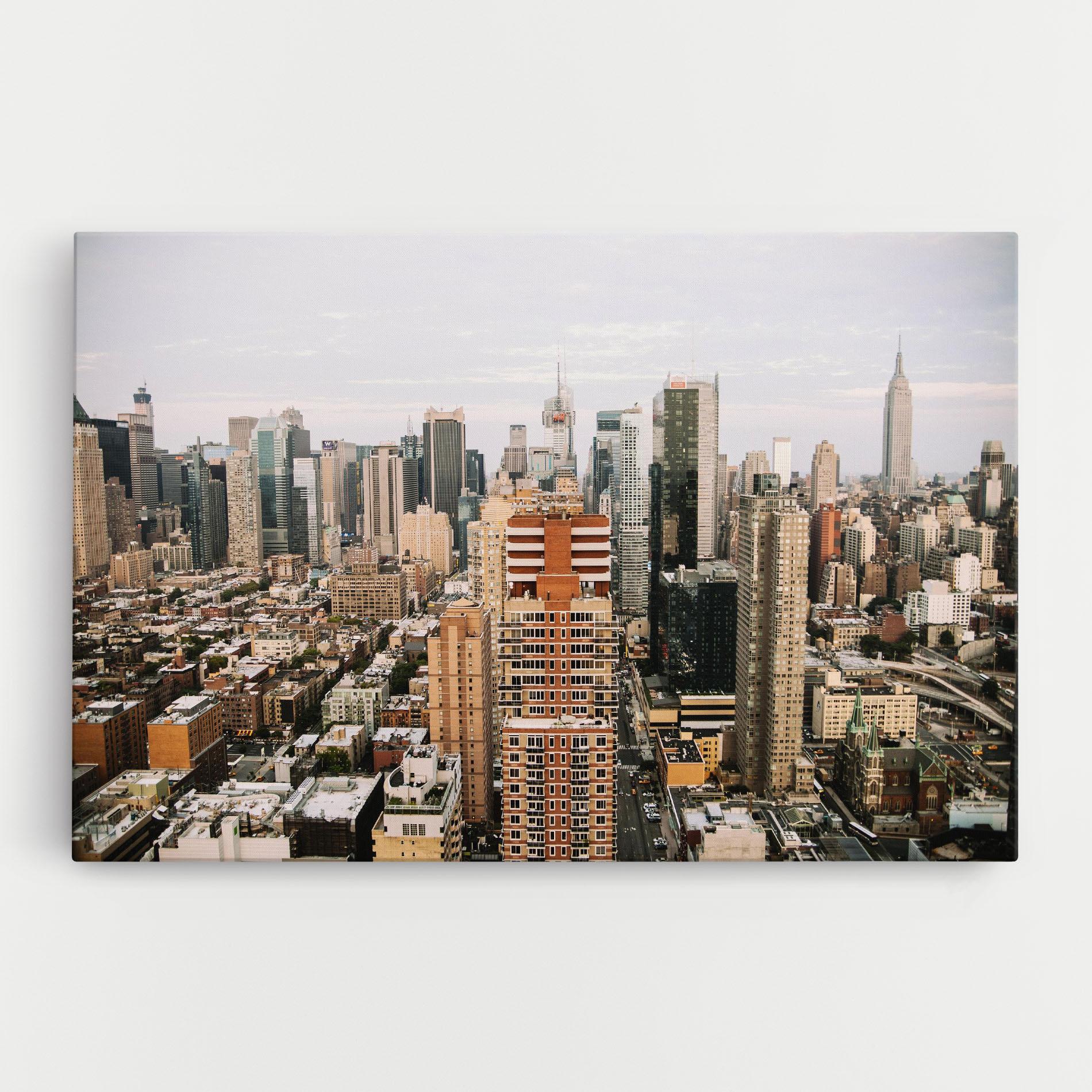 Obraz na Płótnie Cream Orange Building mockup 0