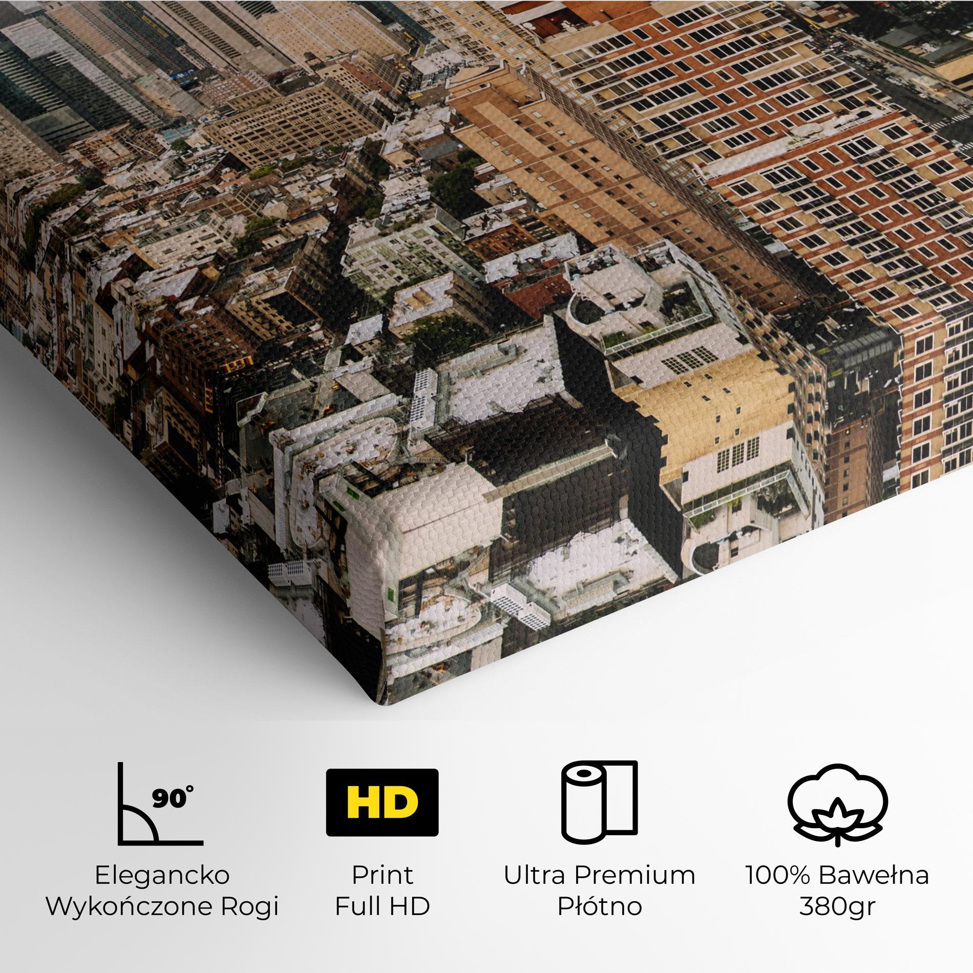 Obraz na Płótnie Cream Orange Building mockup 4