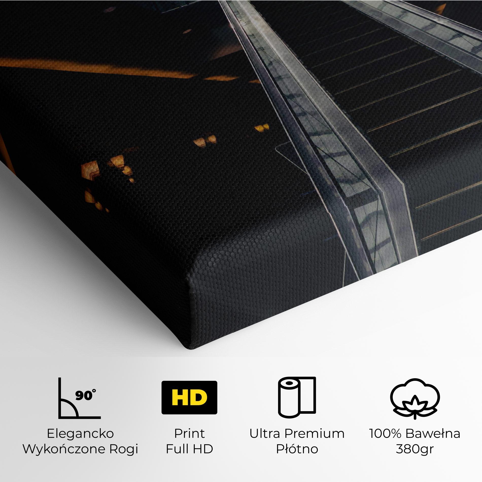 Obraz na Płótnie Grey Stairs Building mockup 4