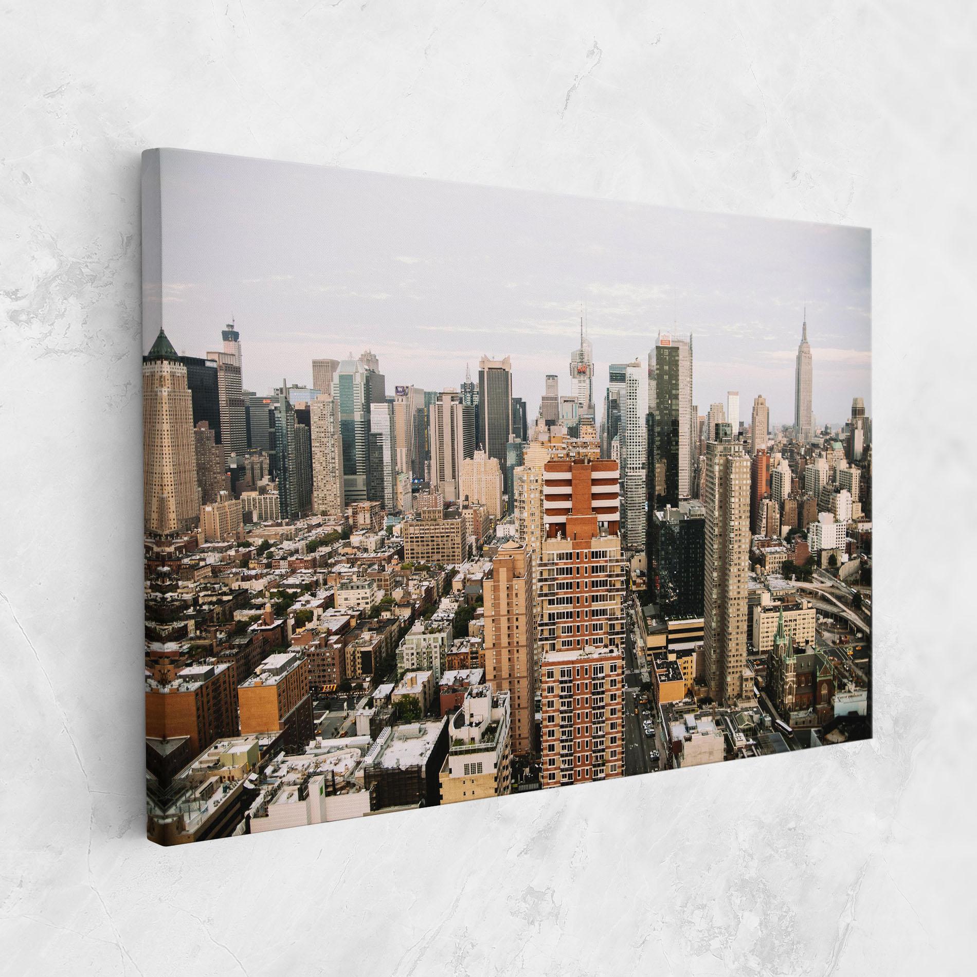 Obraz na Płótnie Cream Orange Building mockup 1