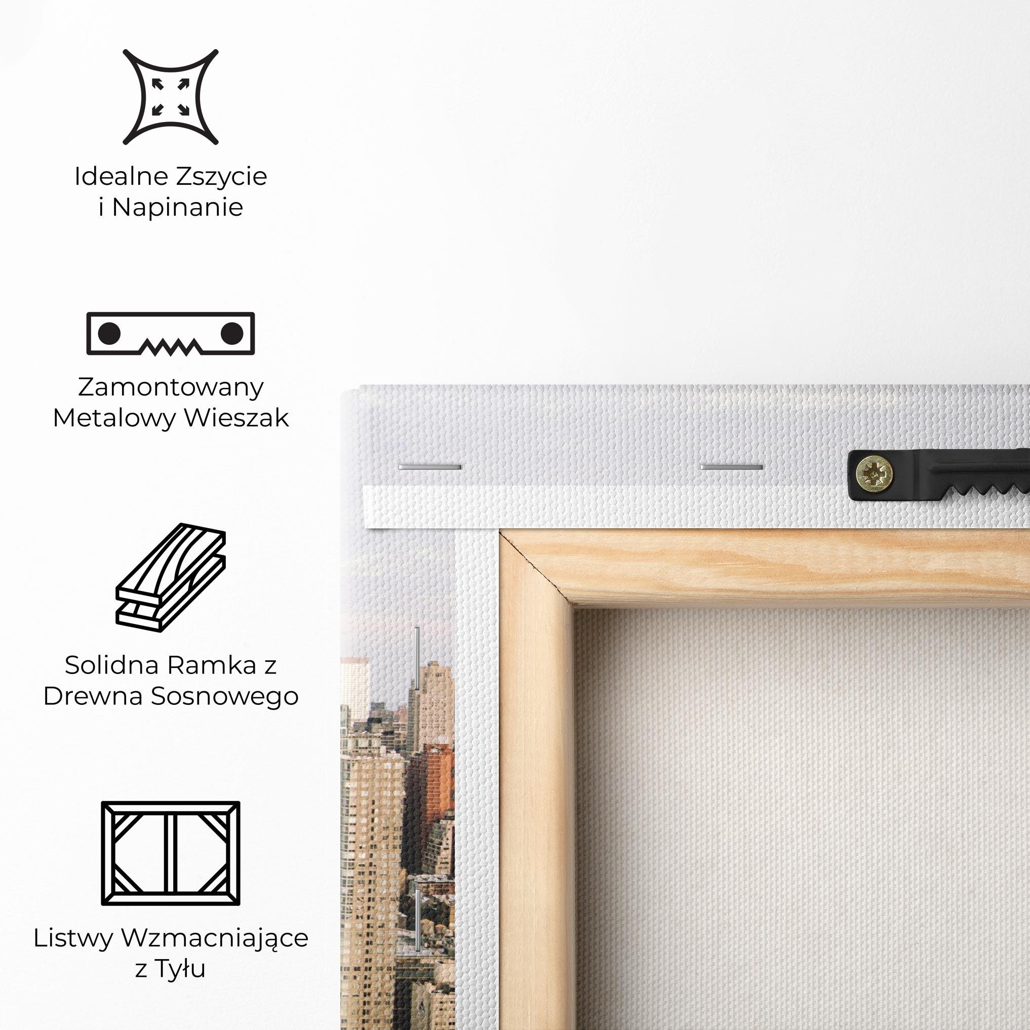 Obraz na Płótnie Cream Orange Building mockup 5