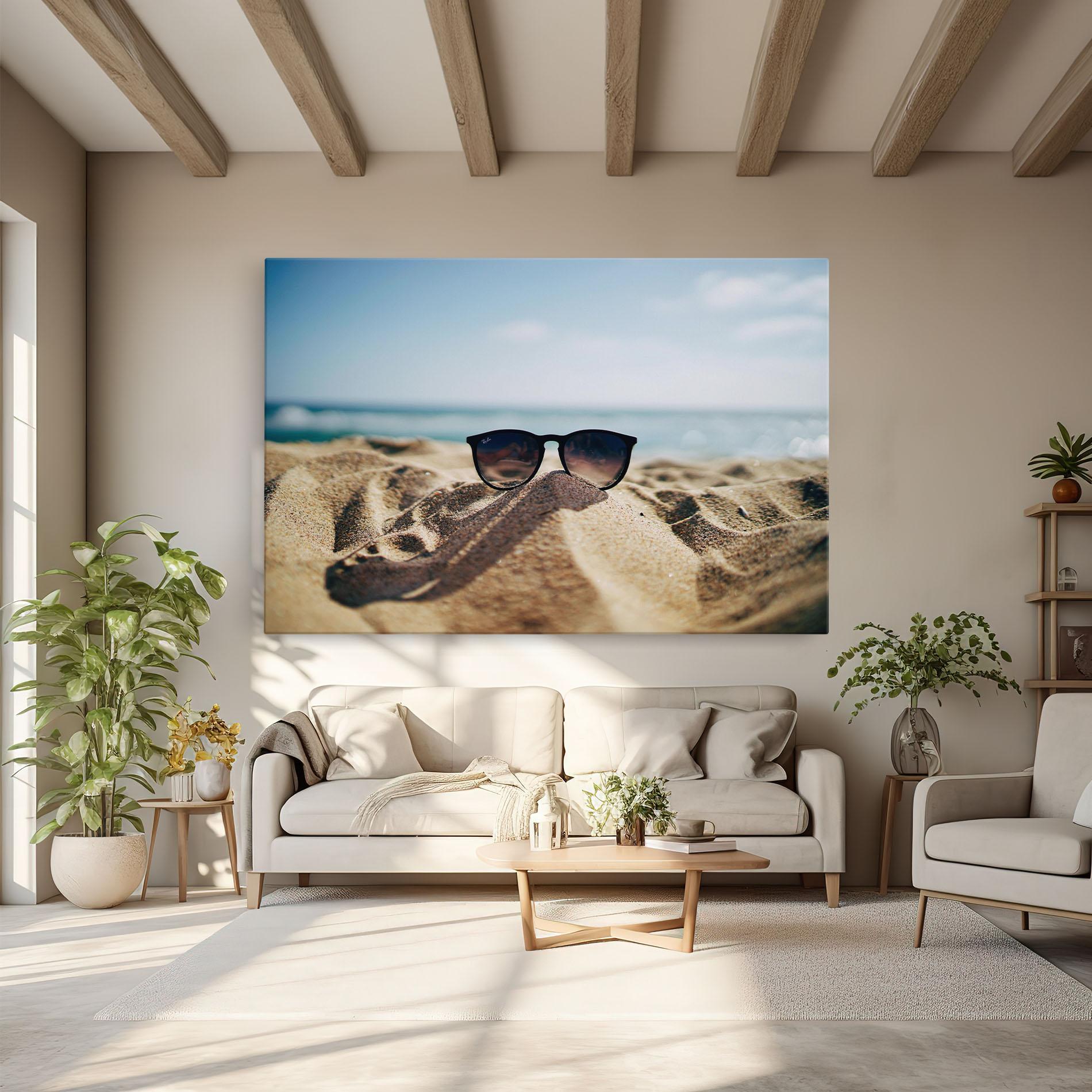 Obraz na Płótnie Sand Glasses mockup 6